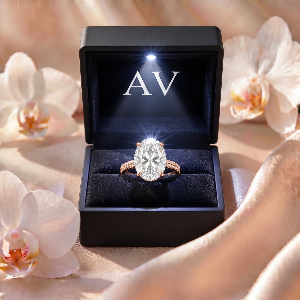 AI0009-OVA-5CT-DPAVE-SOLIT - Premium LED Gift Box Presentation