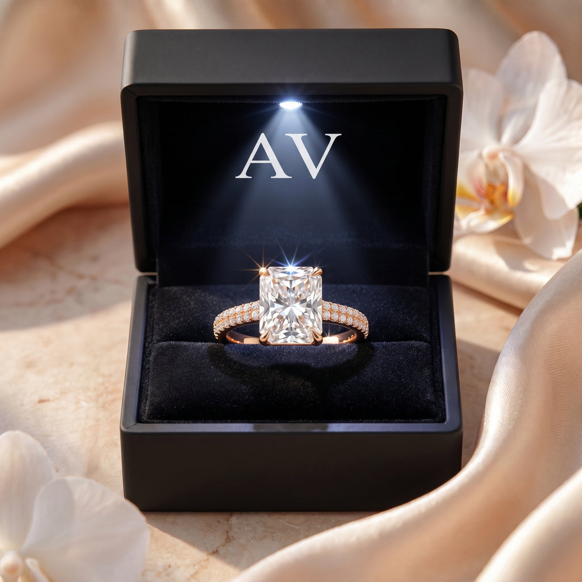 AI0009-RAD-2CT-DPAVE-SOLIT - Premium LED Gift Box Presentation