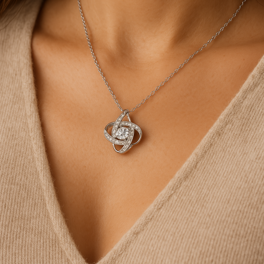 Love Knot Necklace | S925 Sterling Silver