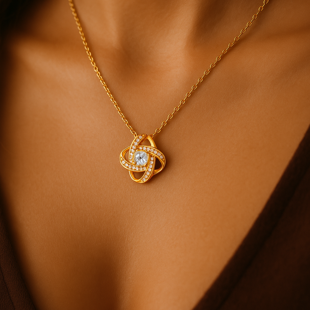 Love Knot Necklace | S925 Sterling Silver