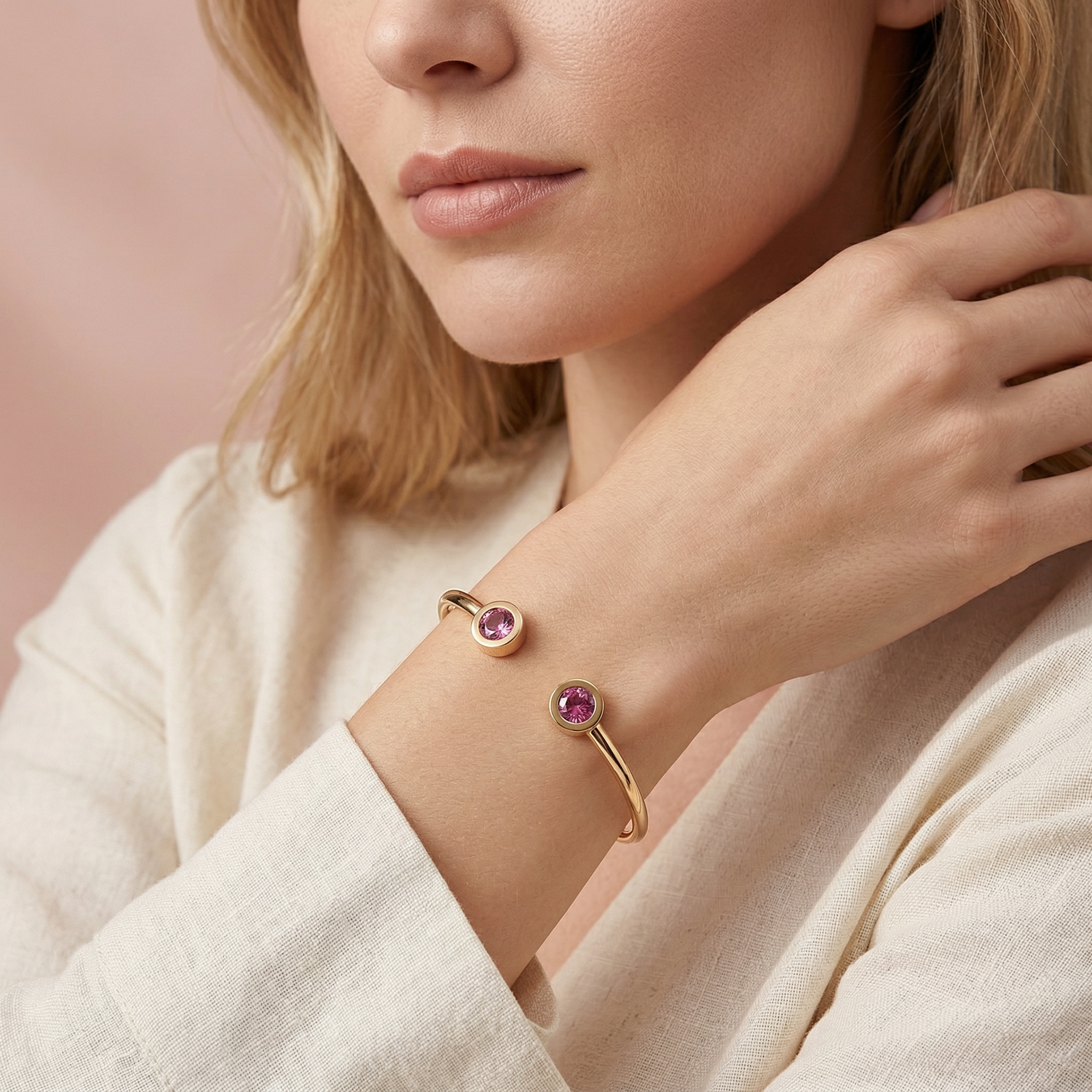 The Elysianne Cuff - Stainless Steel