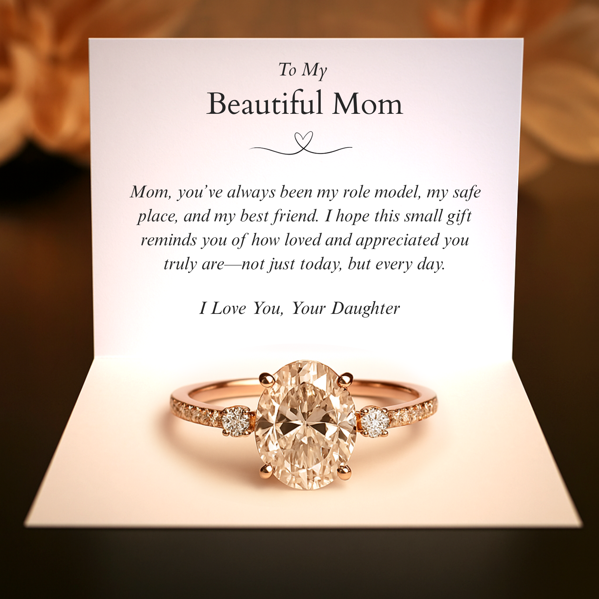 De Luna Roségoud | Prachtige Moeder | Moederdag Cadeau van Dochter