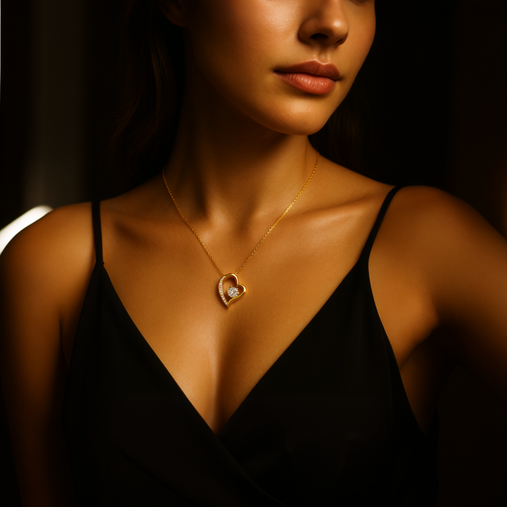 To My Beautiful Wife | Heart Necklace | Perfect Gift For Her