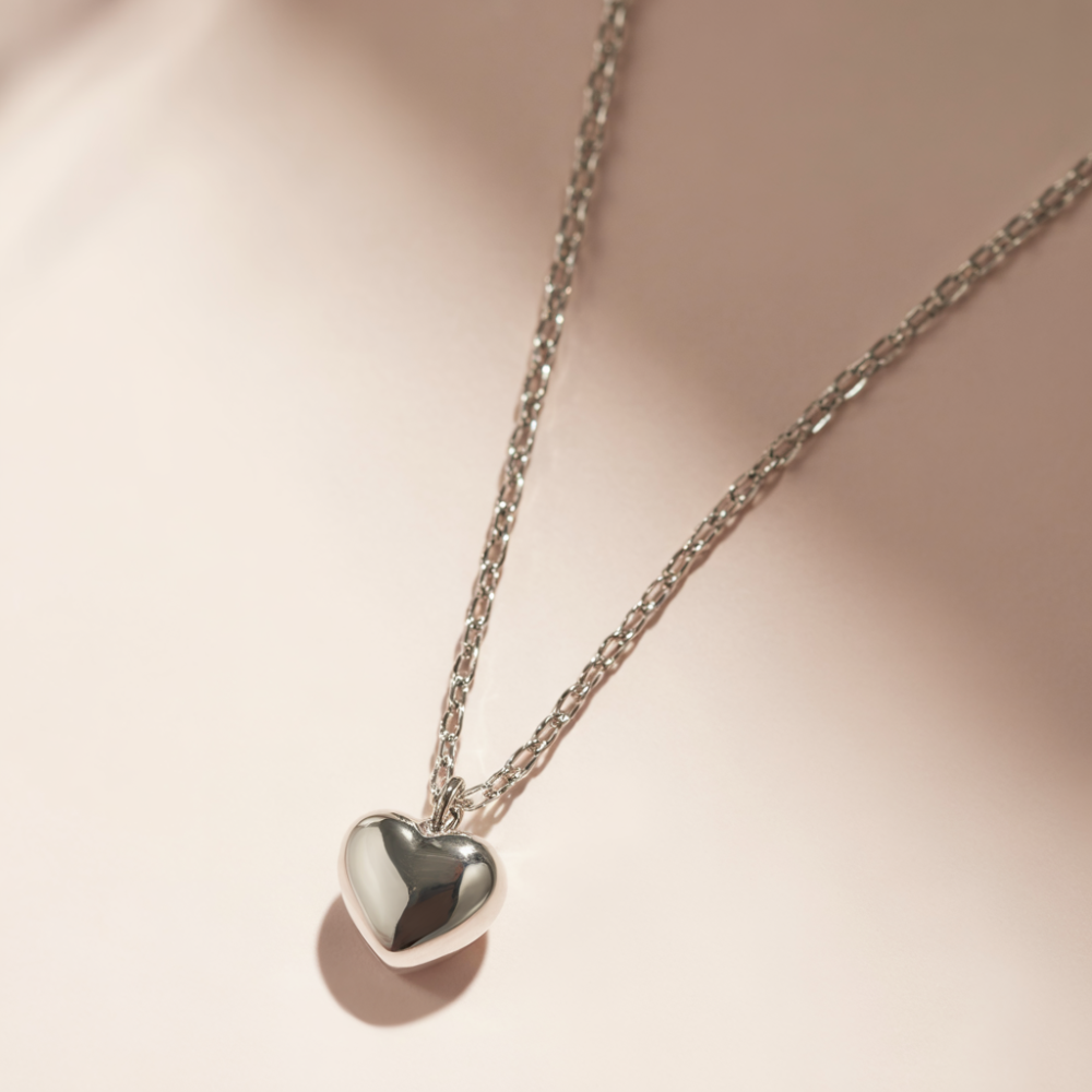 To My Beautiful Wife | Chunky Heart Necklace