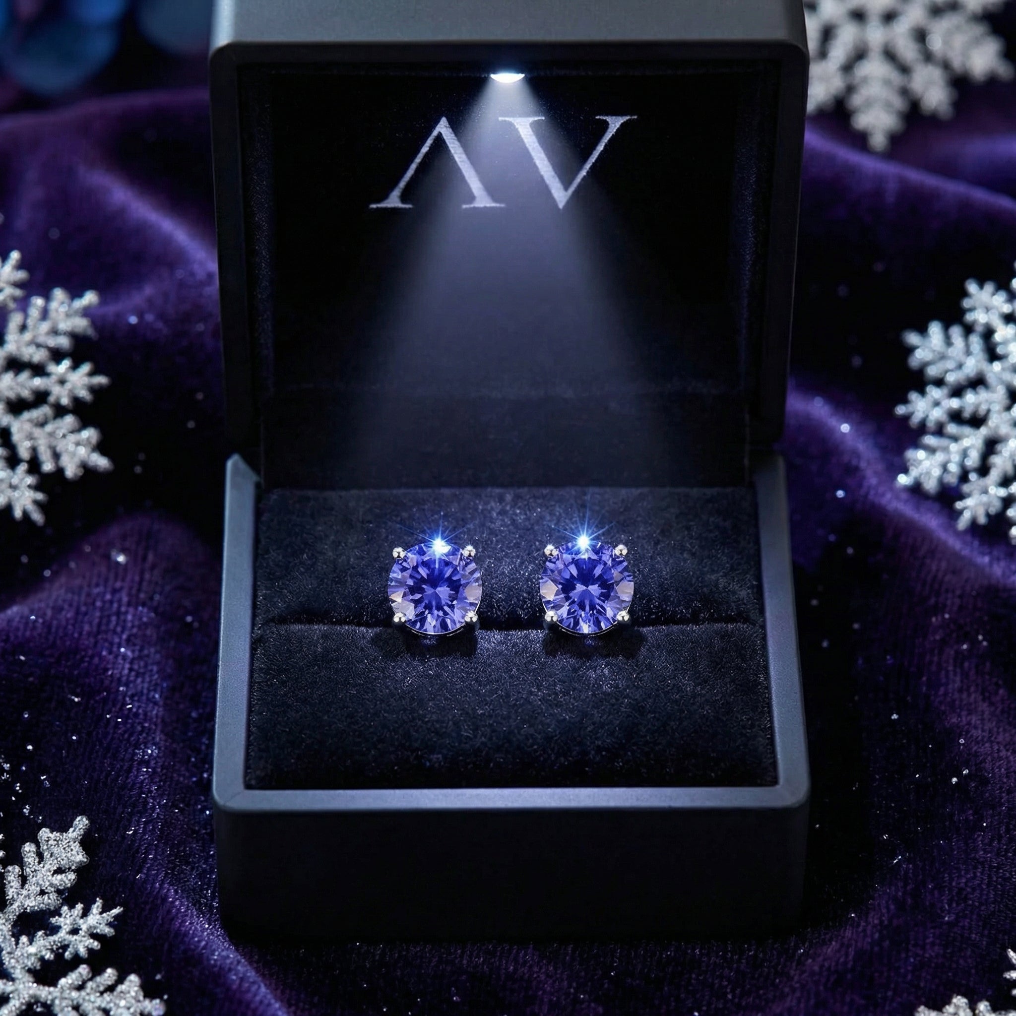 YLQ4153-DEC-tanzanite - Premium LED Gift Box Presentation