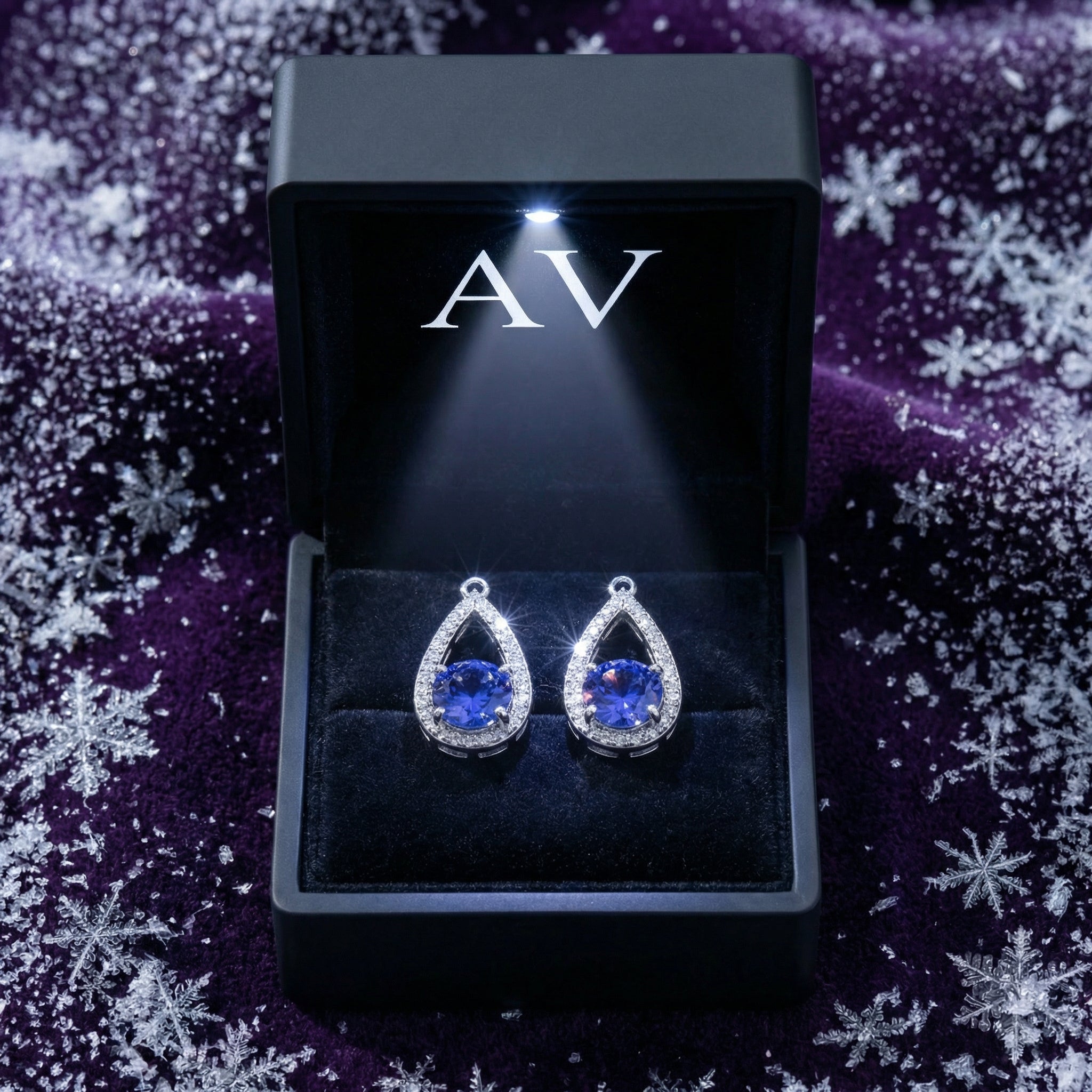 YLQ4167-DEC-tanzanite - Premium LED Gift Box Presentation