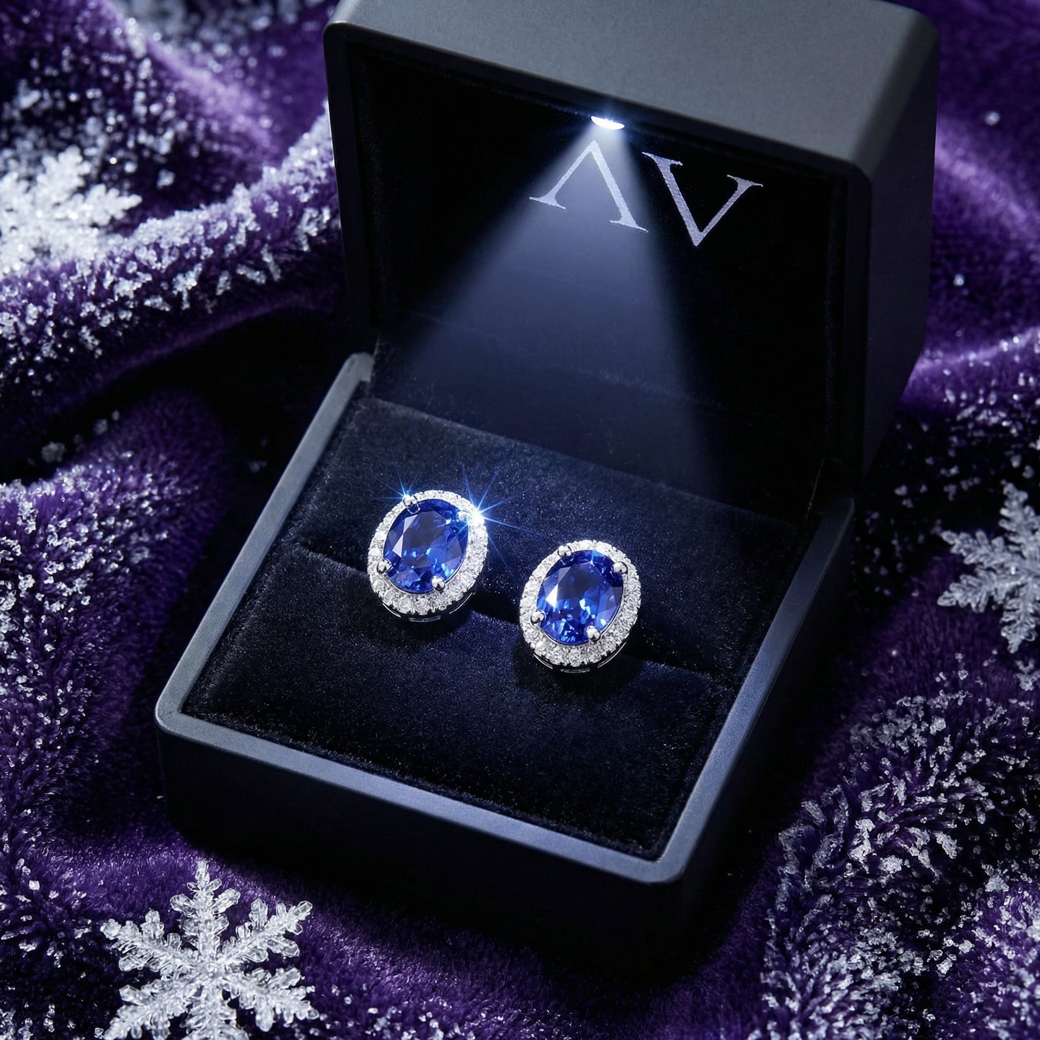 YLQ4168-DEC-tanzanite - Premium LED Gift Box Presentation