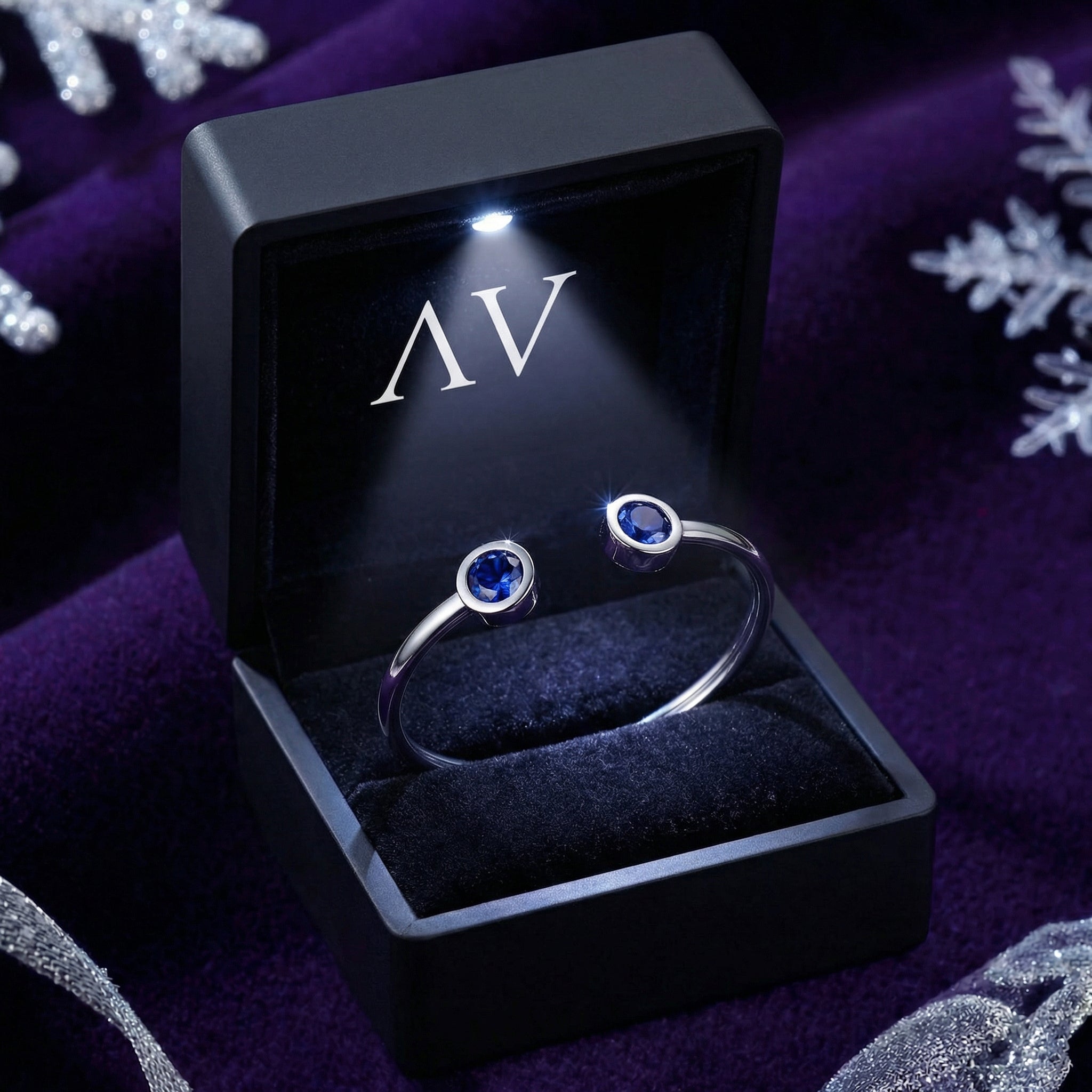 YLQ4175-DEC-tanzanite - Premium LED Gift Box Presentation