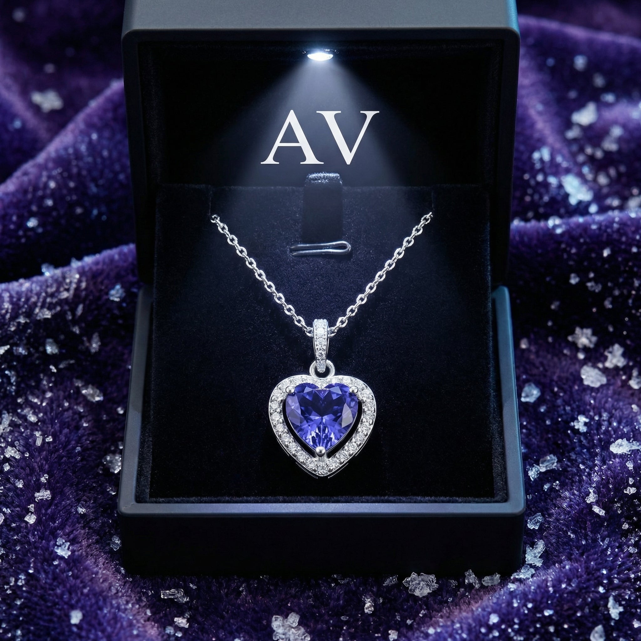 YLQ4192-DEC-tanzanite - Premium LED Gift Box Presentation