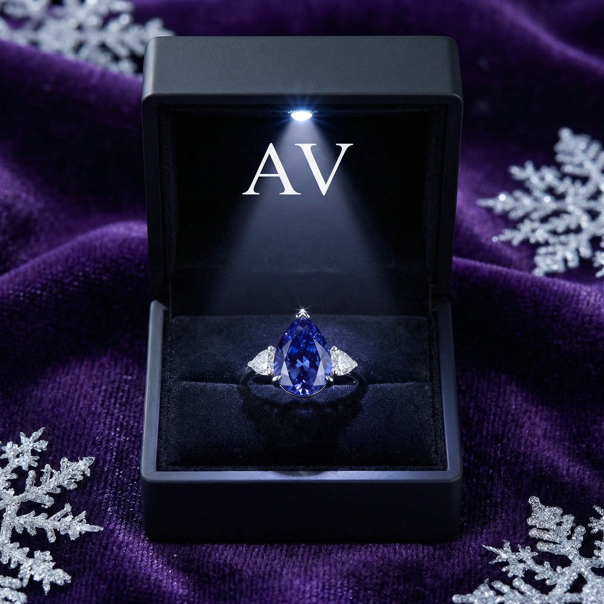 YLQ4212-DEC-tanzanite - Premium LED Gift Box Presentation