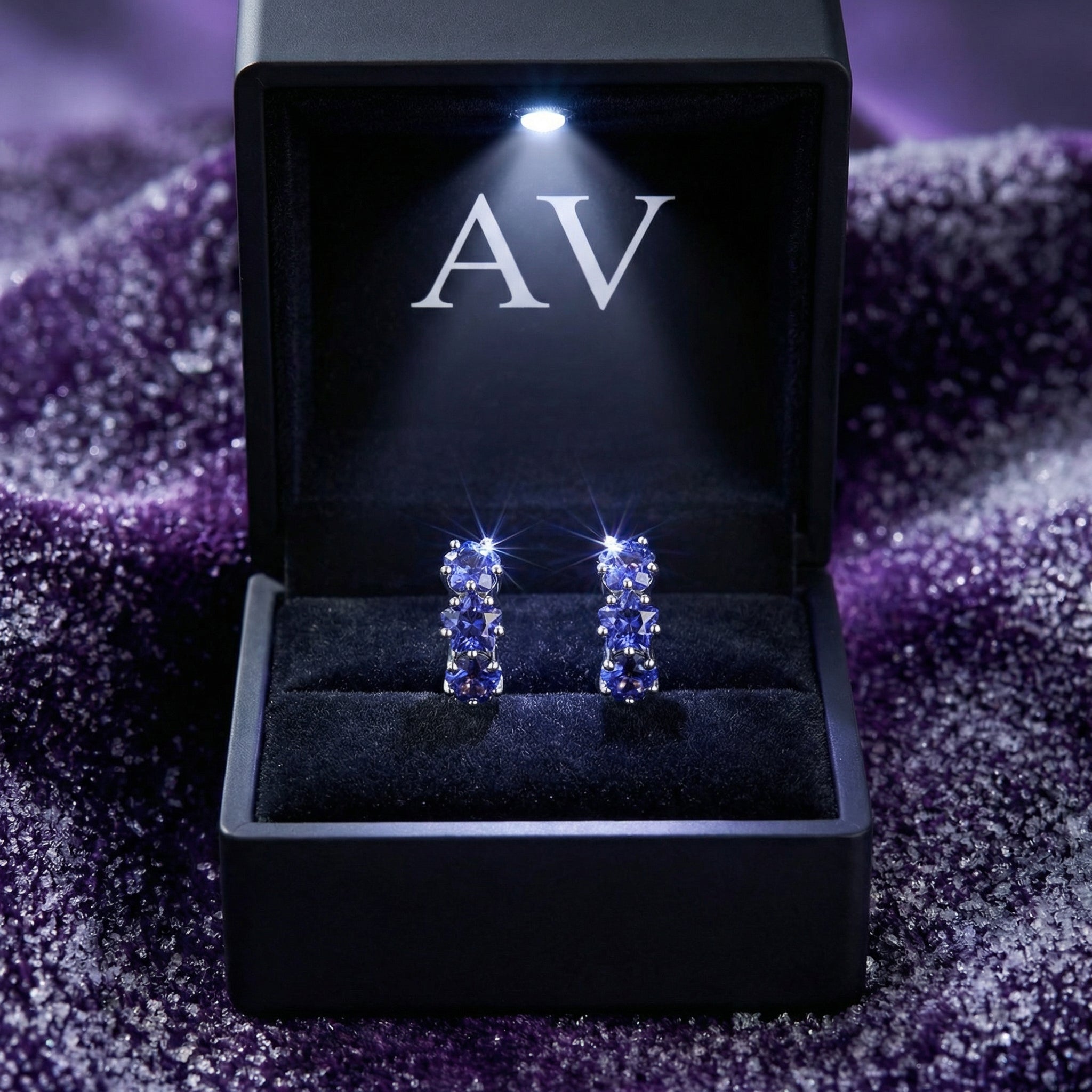 YLQ4215-DEC-tanzanite - Premium LED Gift Box Presentation