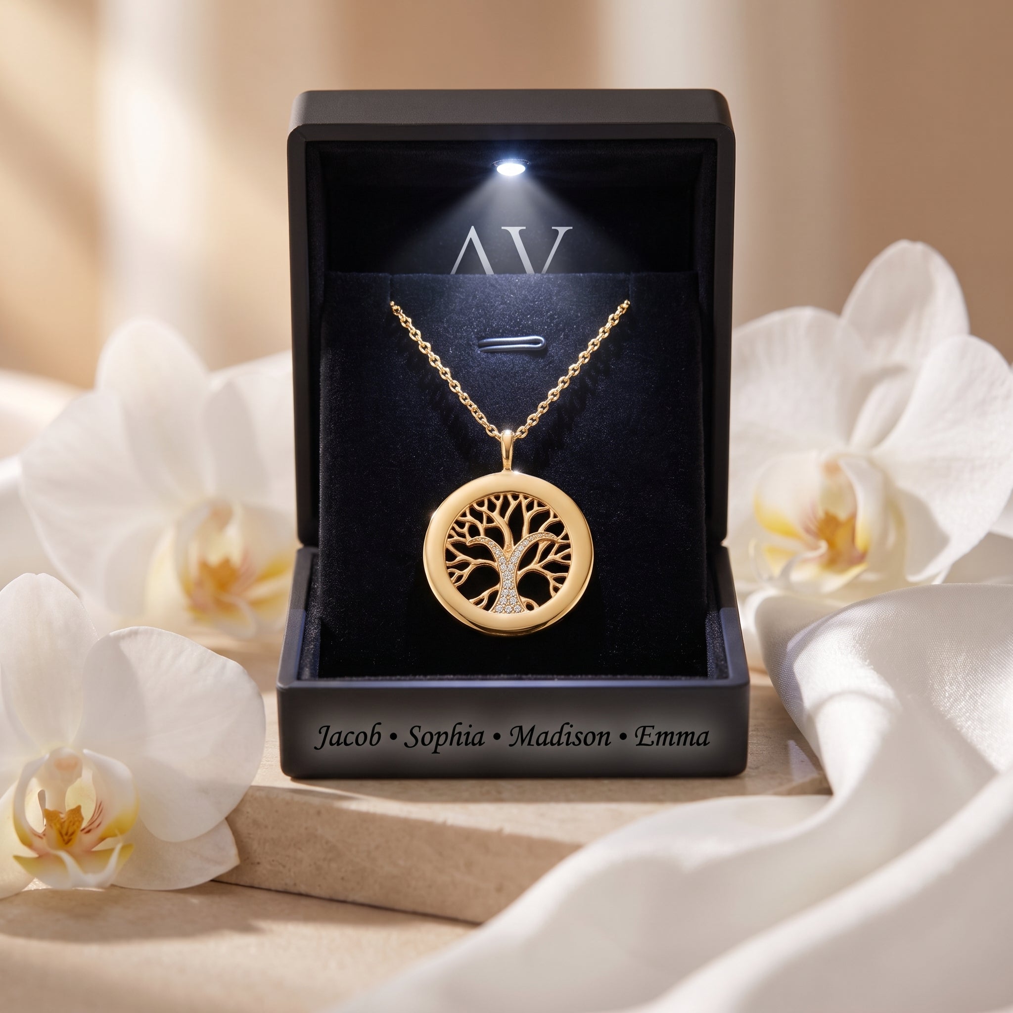 YLQ4410-necklace - Premium LED Gift Box Presentation