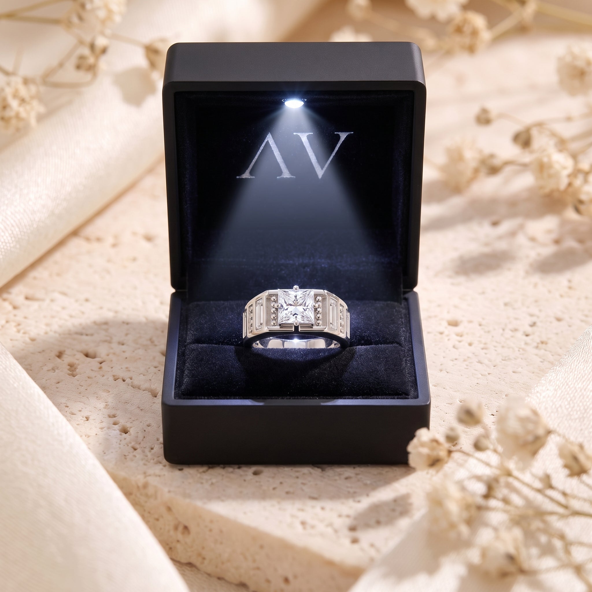 YLQ4573-rings - Premium LED Gift Box Presentation