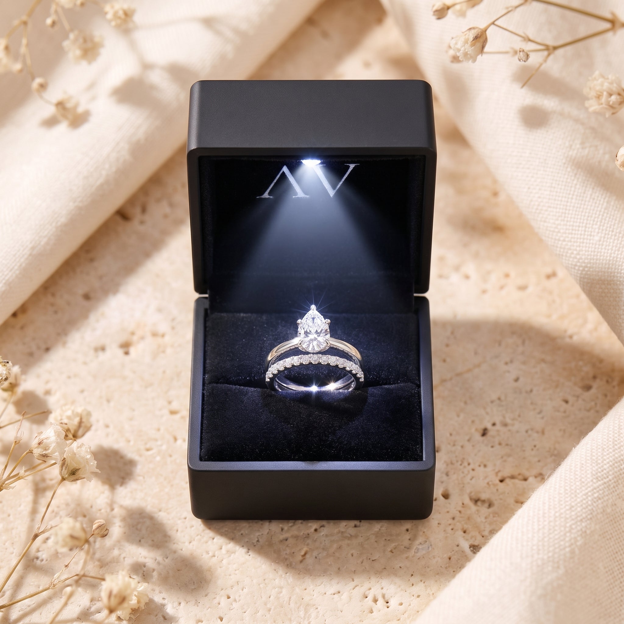 YLQ4609-rings - Premium LED Gift Box Presentation