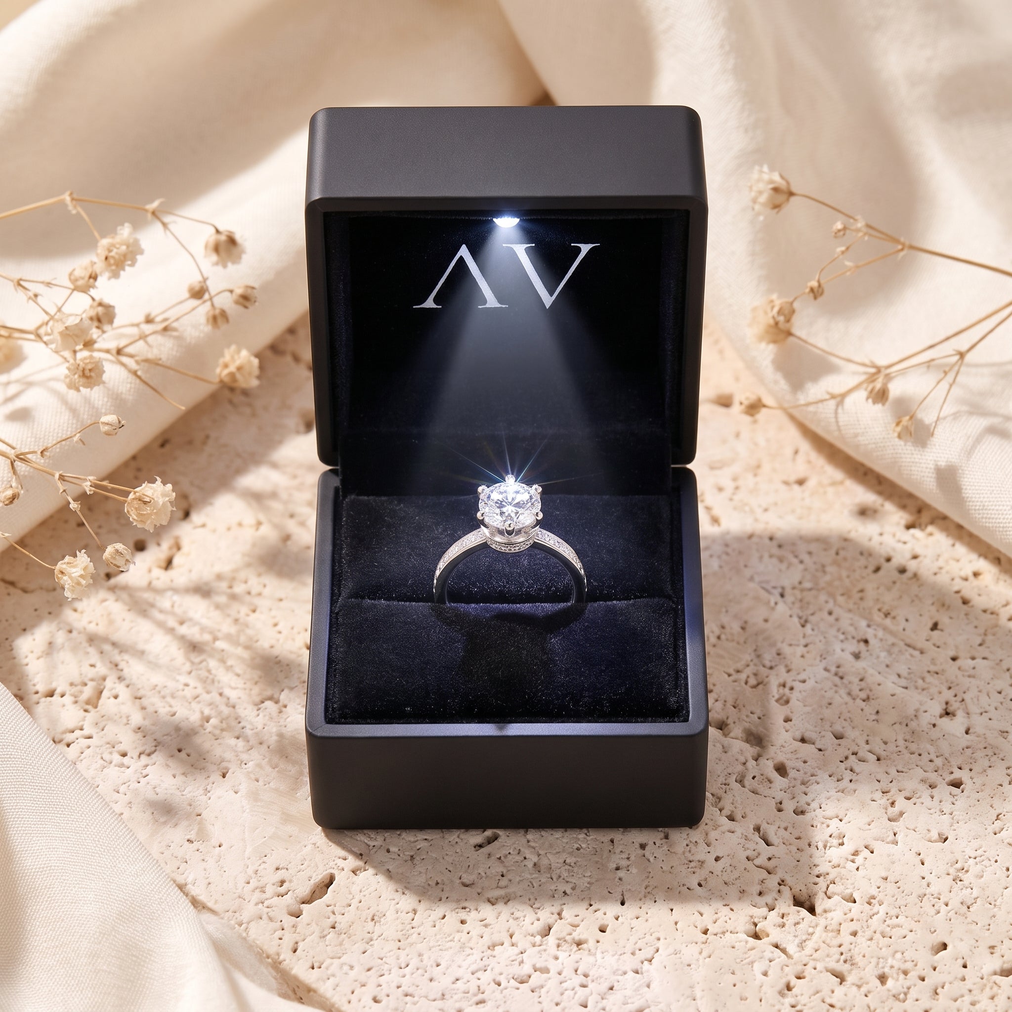 YLQ4715-rings - Premium LED Gift Box Presentation