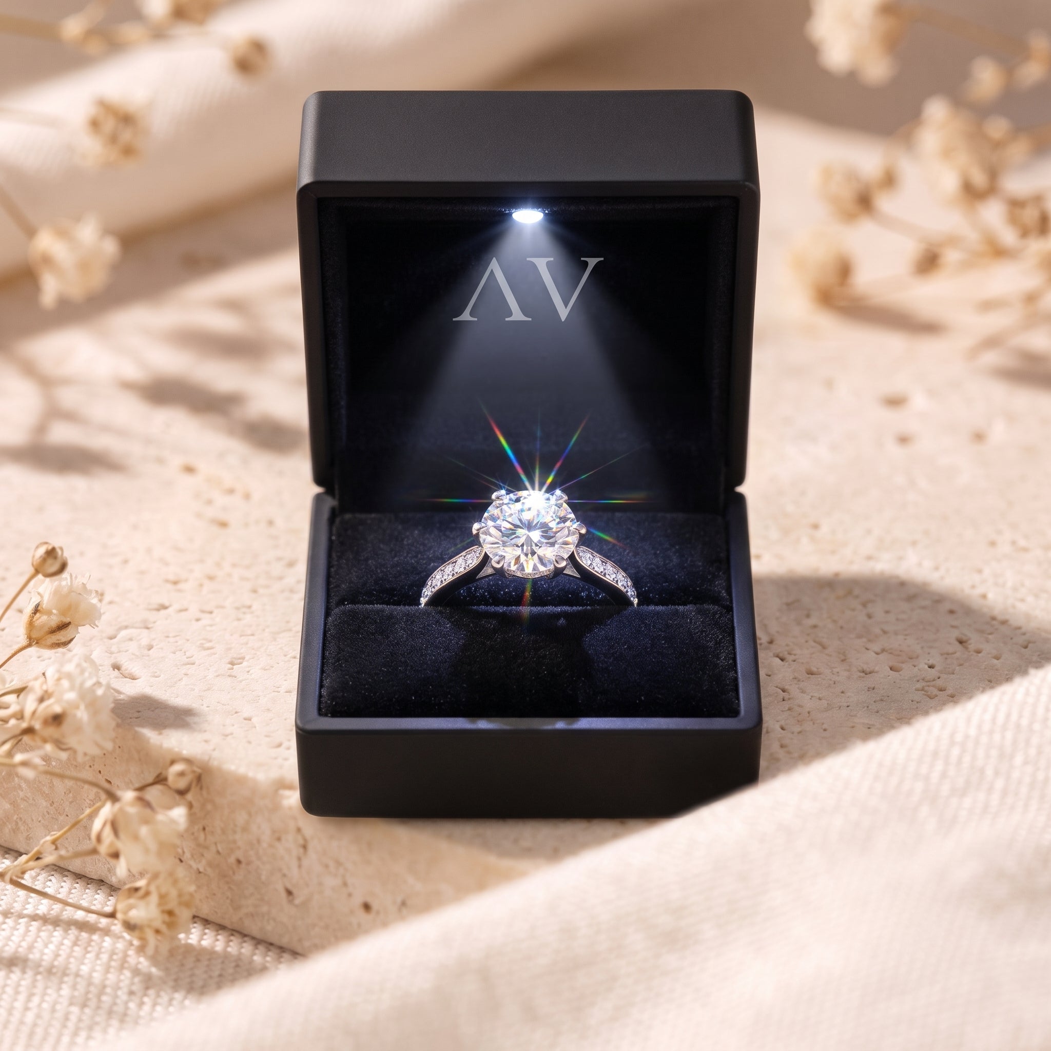 YLQ4717-rings - Premium LED Gift Box Presentation