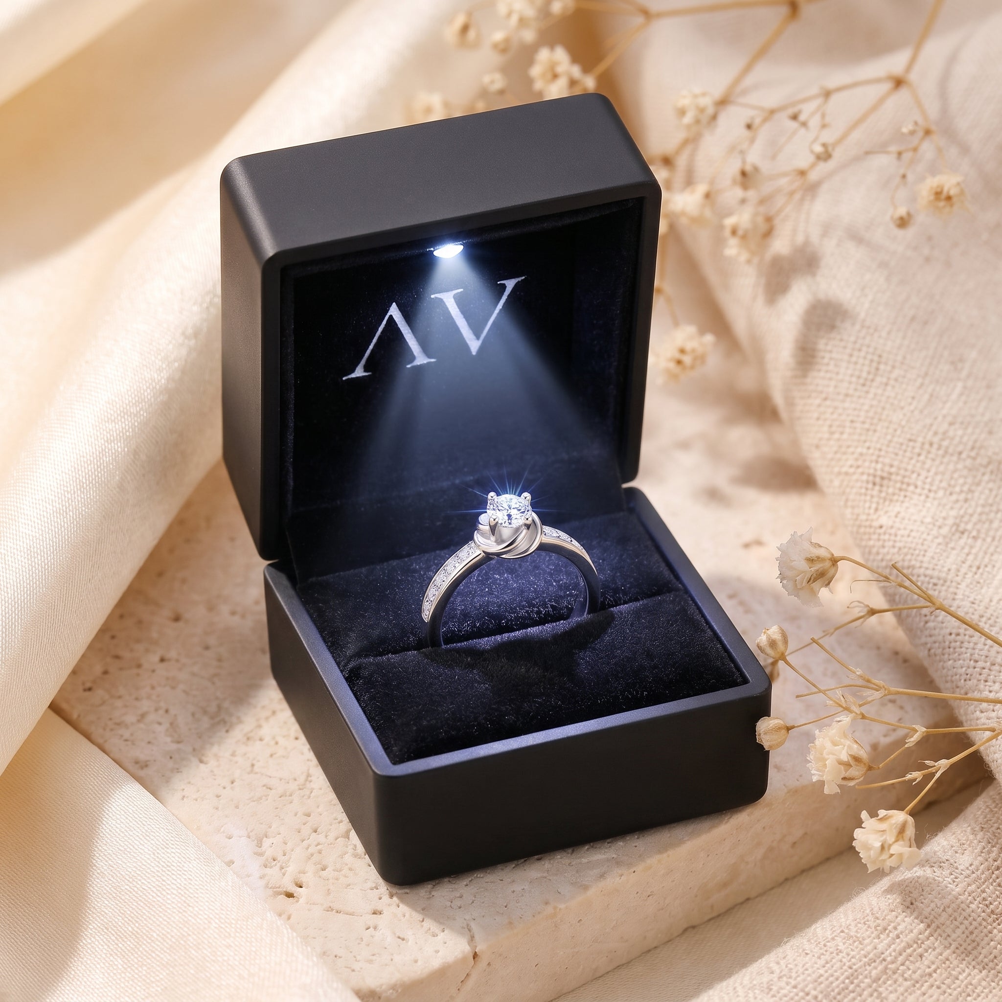 YLQ4724-rings - Premium LED Gift Box Presentation
