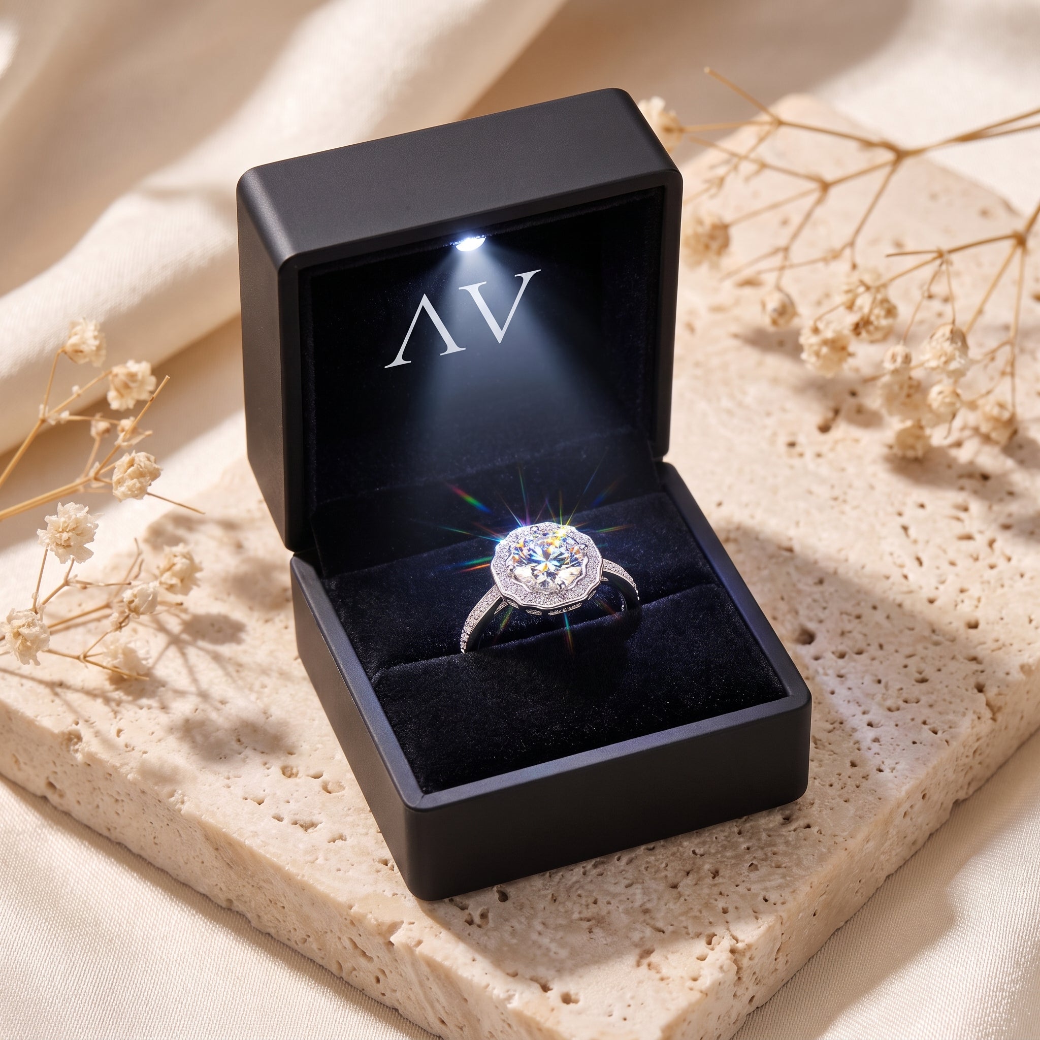 YLQ4726-rings - Premium LED Gift Box Presentation
