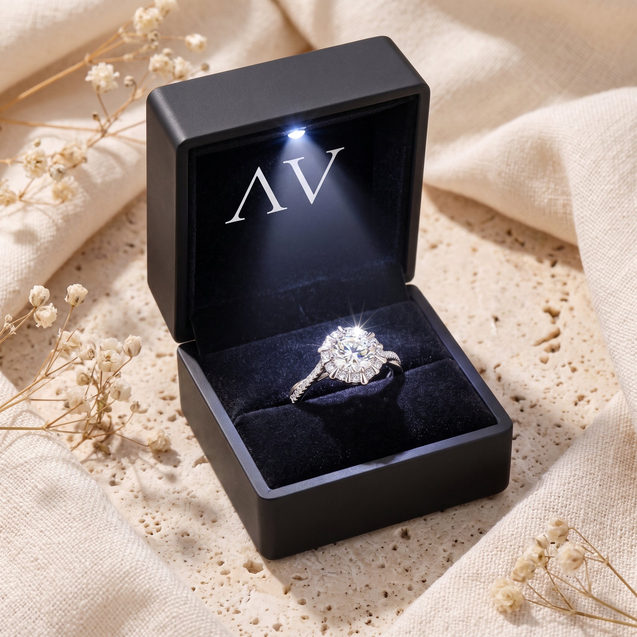 YLQ4729-rings - Premium LED Gift Box Presentation