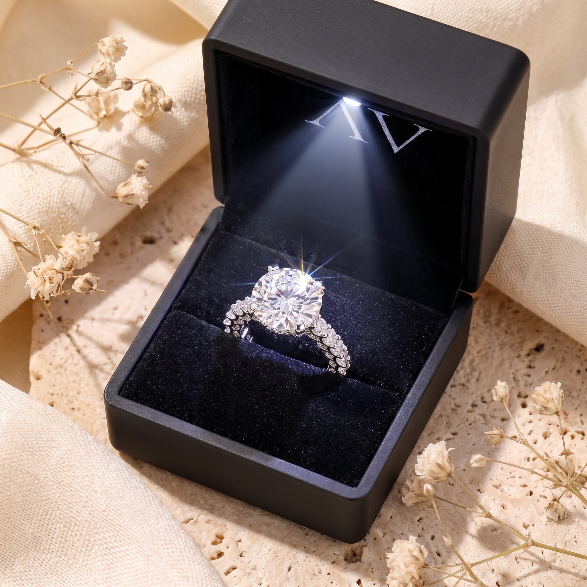 YLQ4838-rings - Premium LED Gift Box Presentation