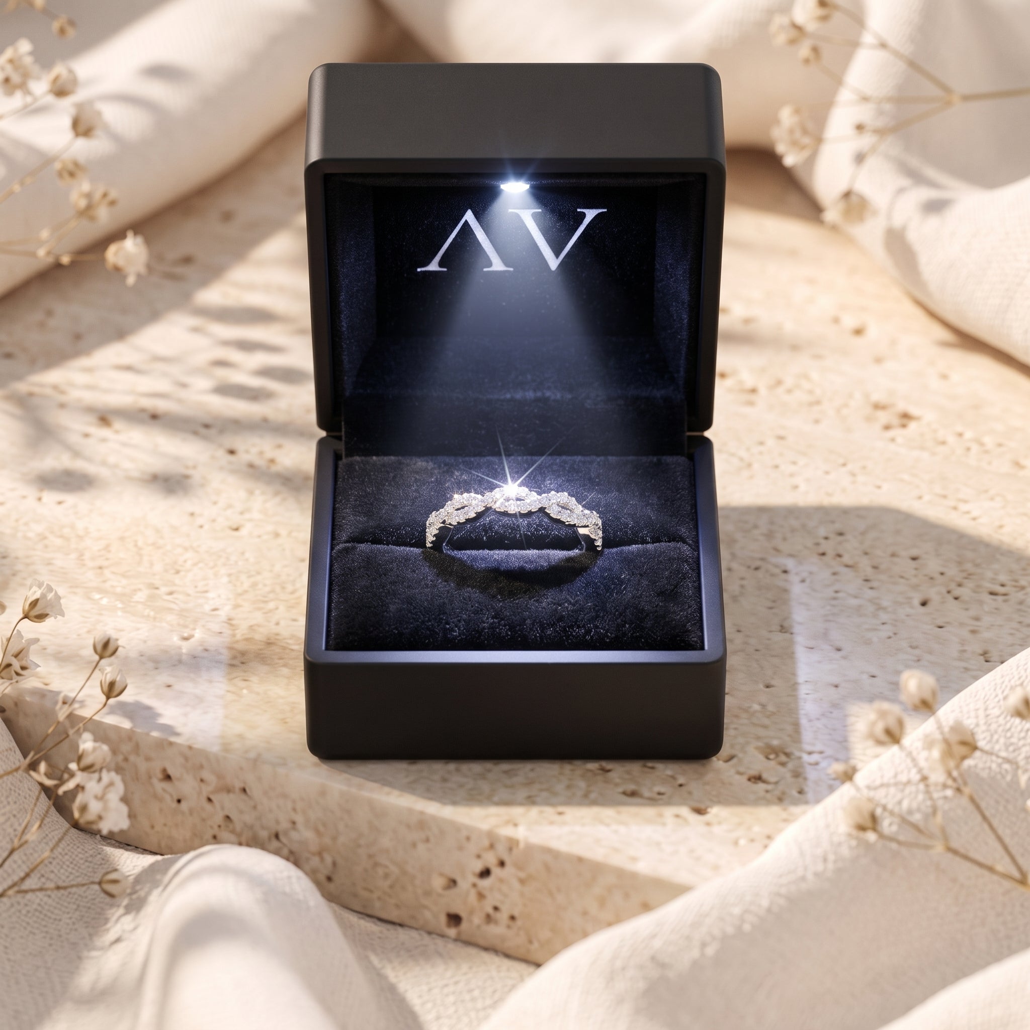 YLQ4871-rings - Premium LED Gift Box Presentation