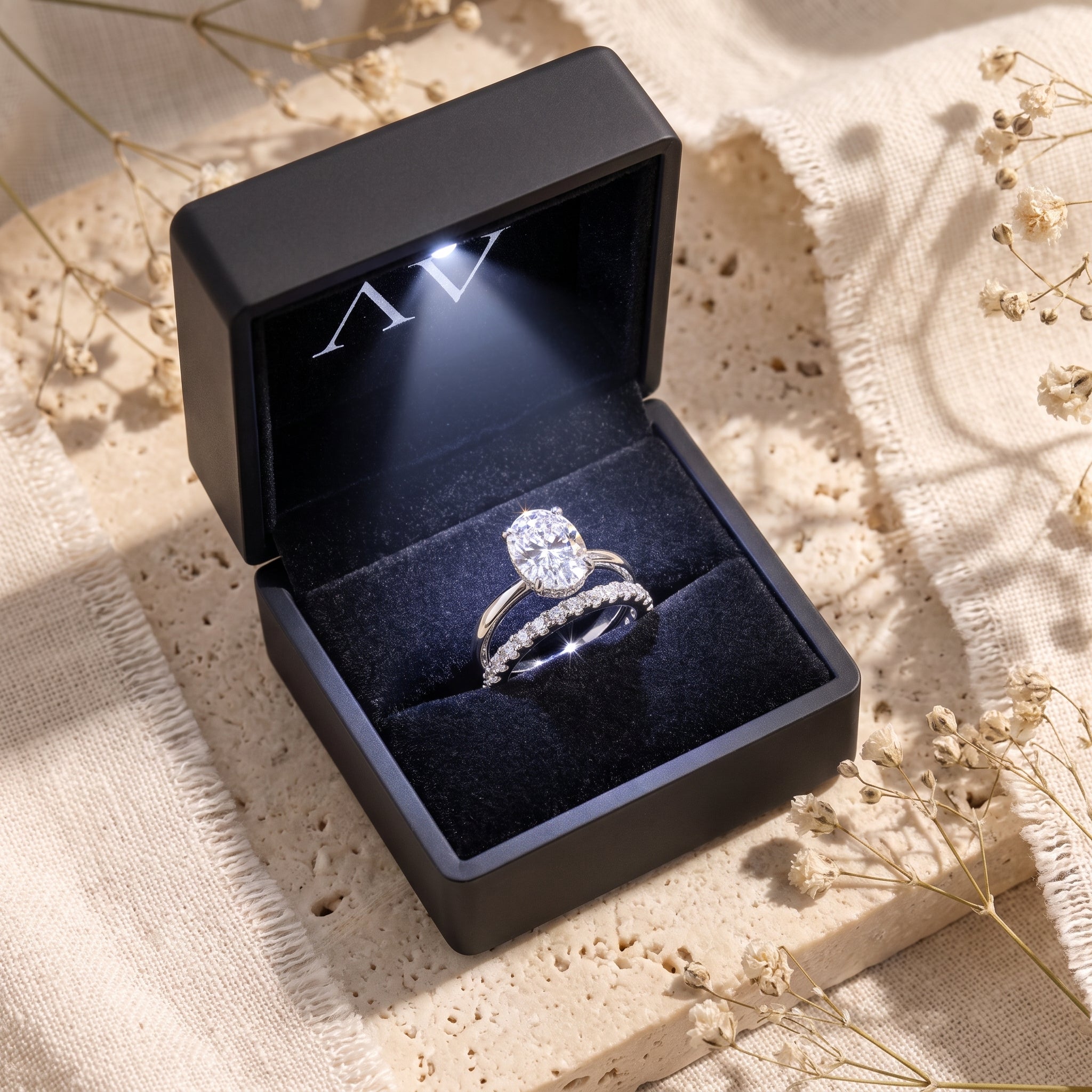 YLQ4877-rings - Premium LED Gift Box Presentation