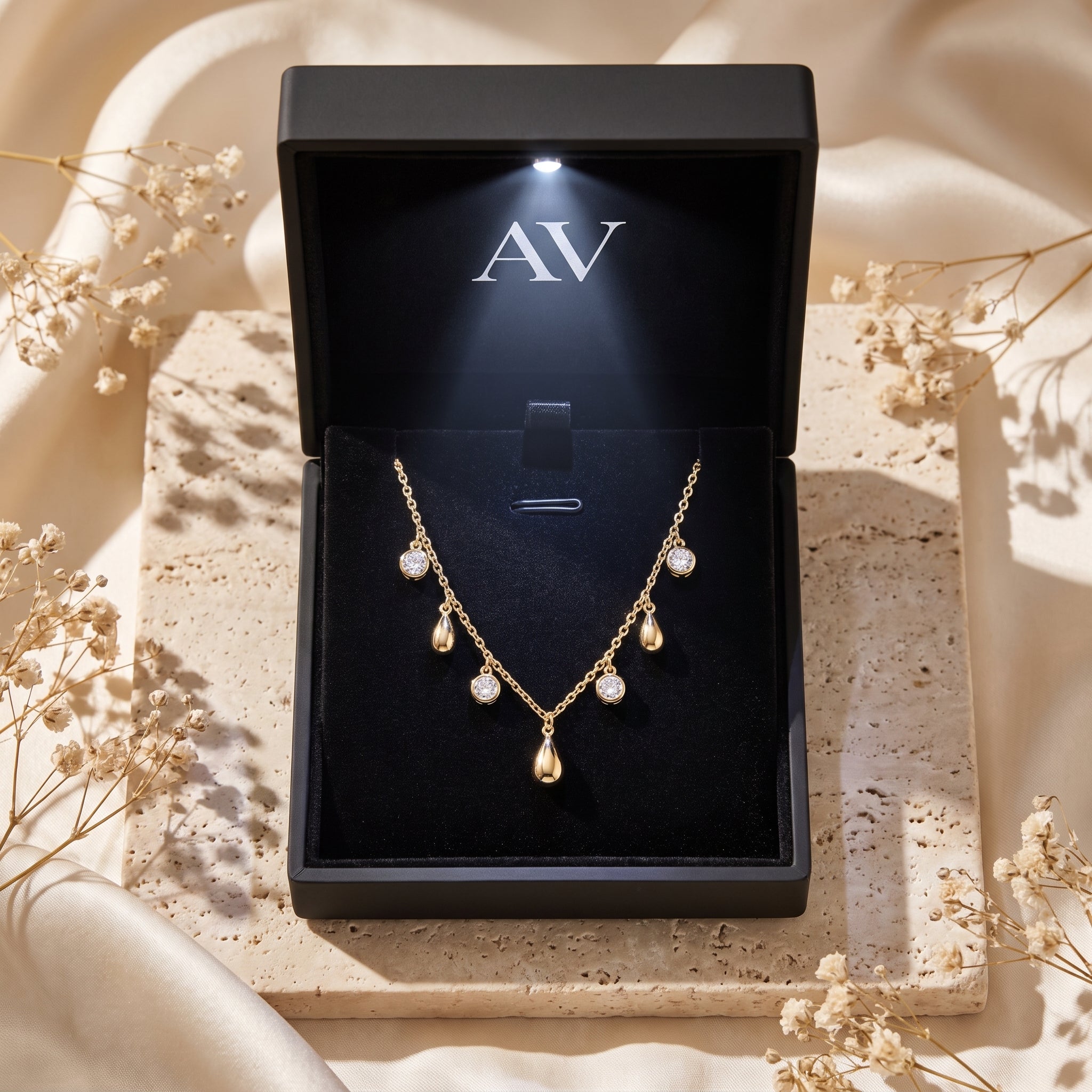 YLQ49000-NECKLACE - Premium LED Gift Box Presentation