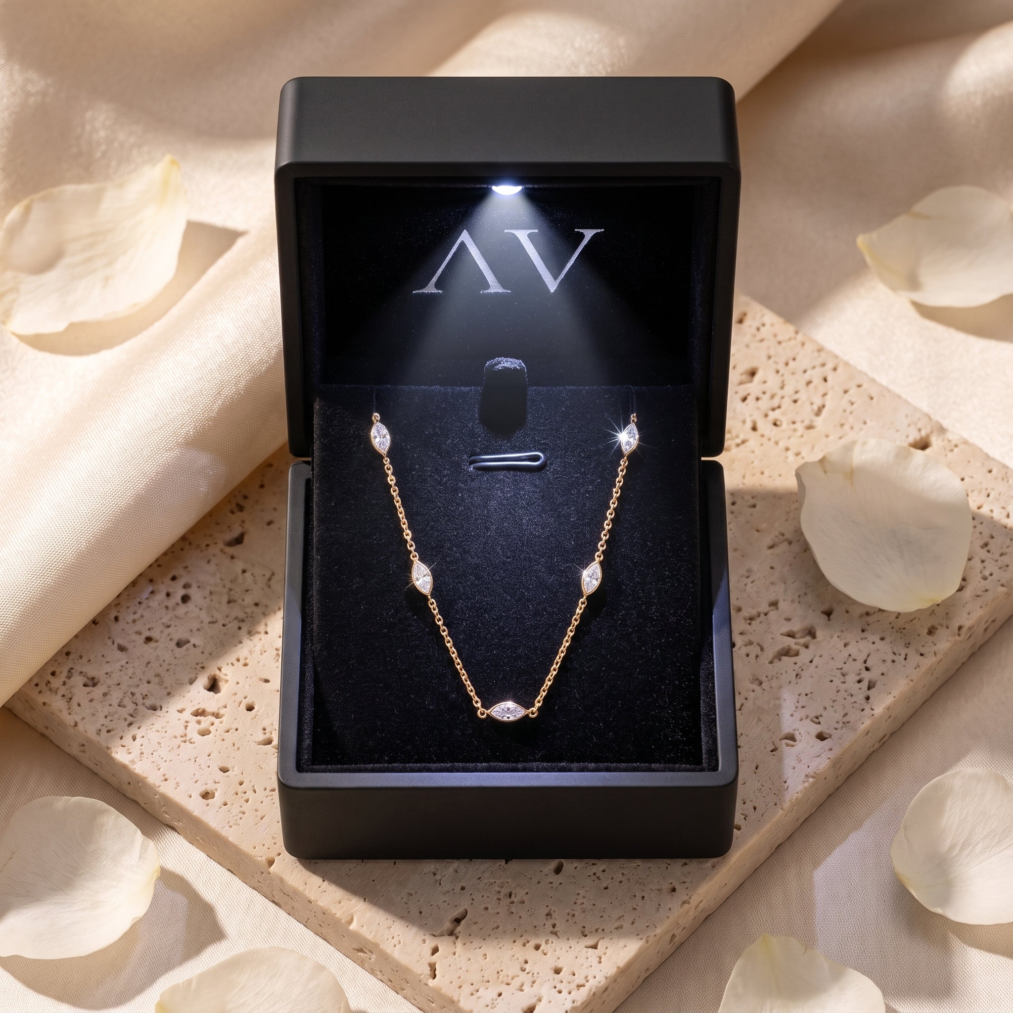YLQ49002-NECKLACE - Premium LED Gift Box Presentation