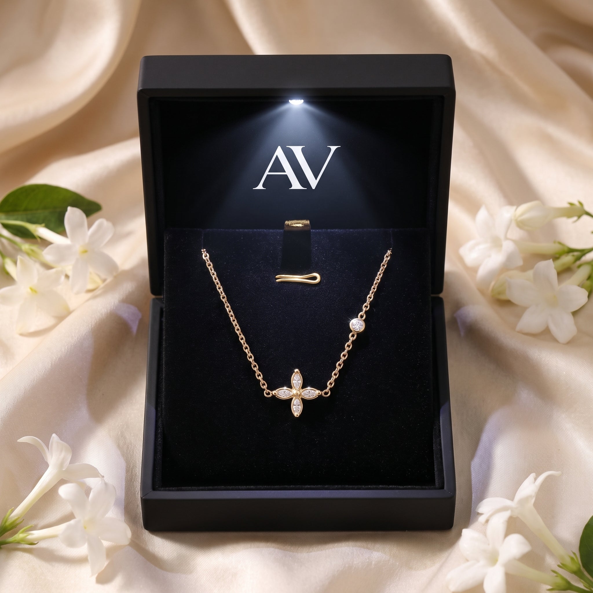 YLQ49036-NECKLACE - Premium LED Gift Box Presentation