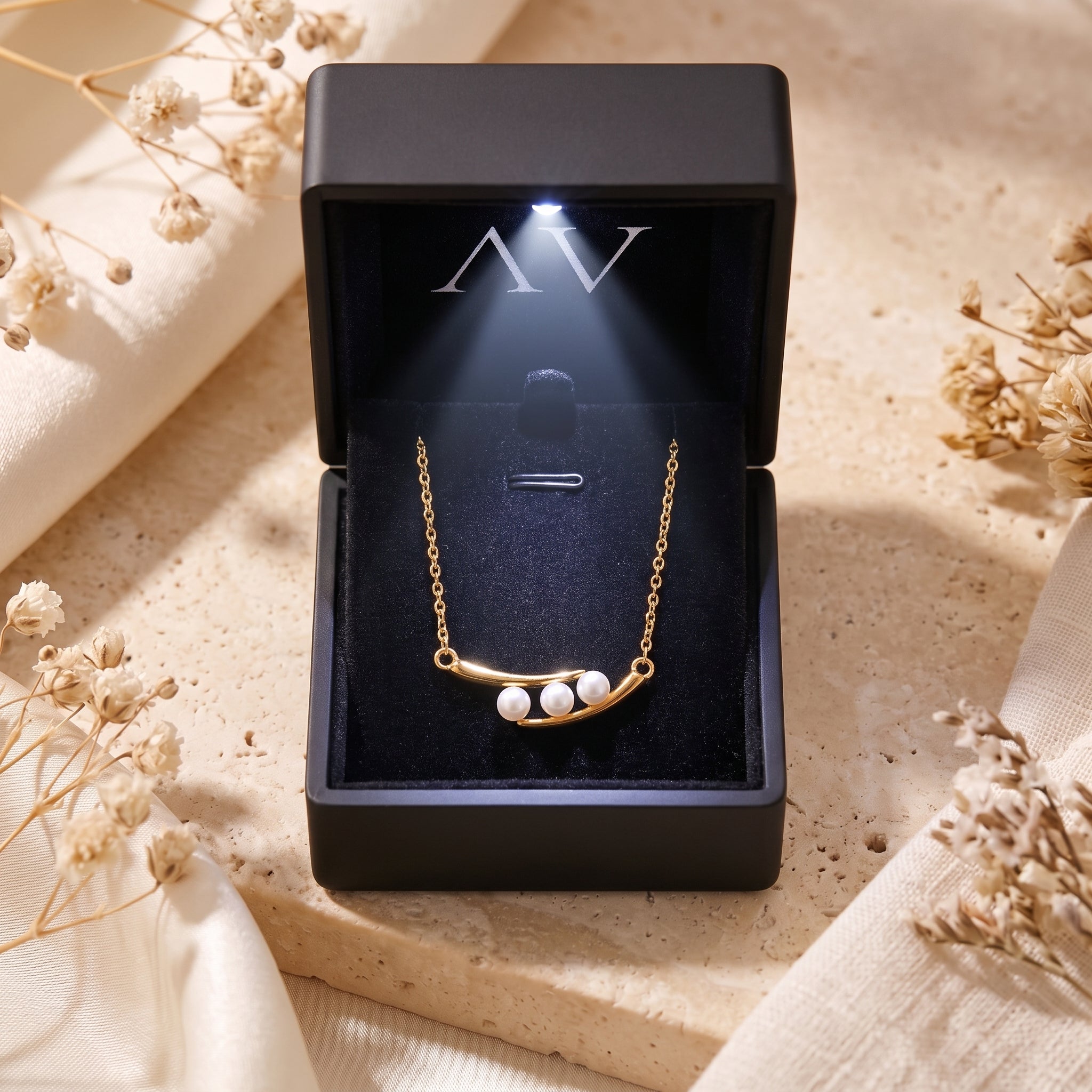 YLQ49117-NECKLACE - Premium LED Gift Box Presentation