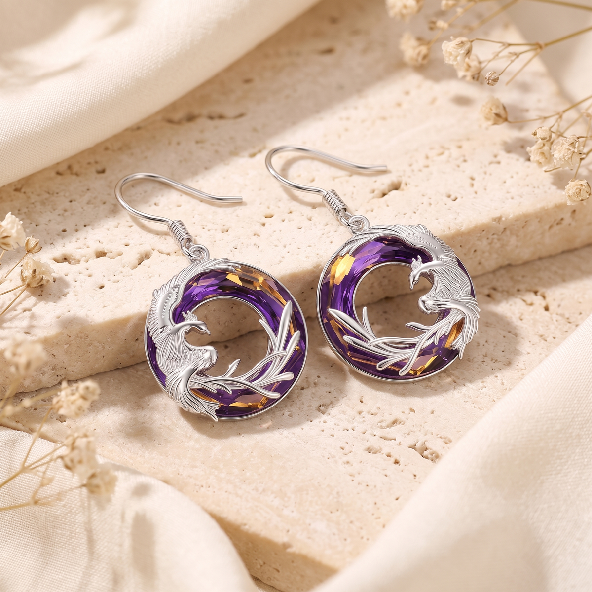 Phoenix Crystal Necklace | 925 Sterling Silver
