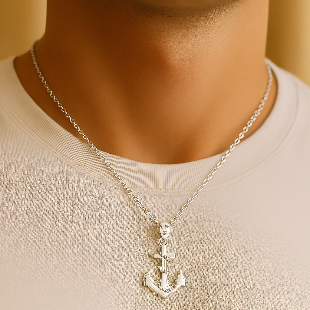 Collar de fénix para hombre - Plata de ley S925