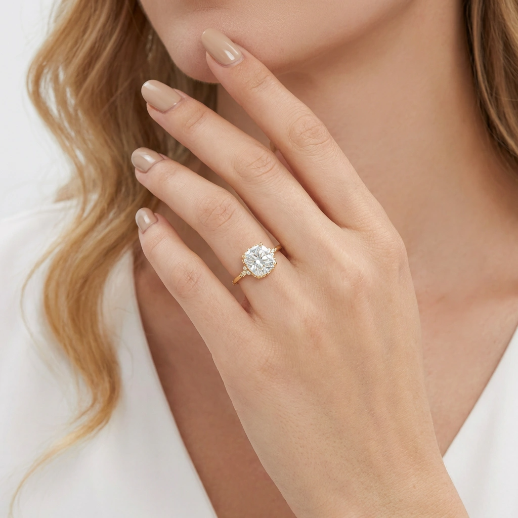 The Mirellia Solitaire - 18K Gold Vermeil