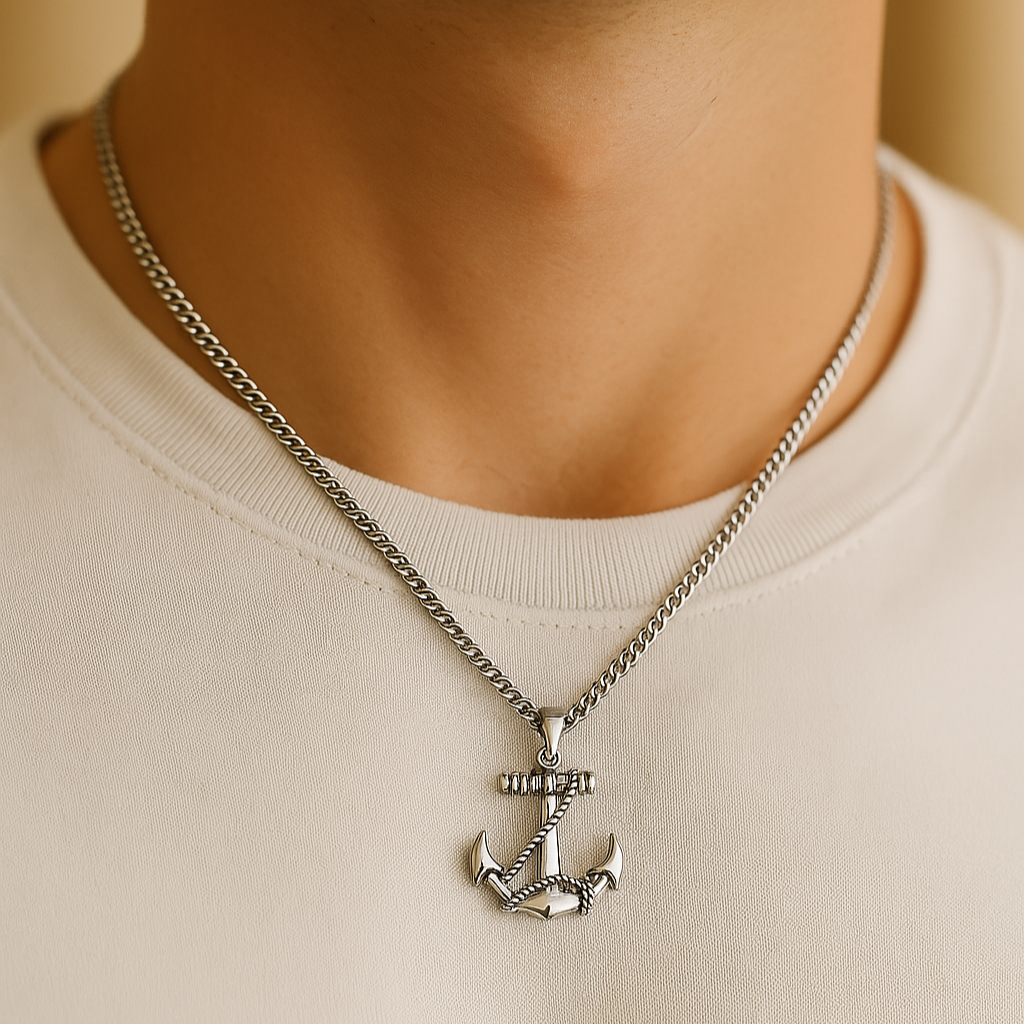 Collar de fénix para hombre - Plata de ley S925