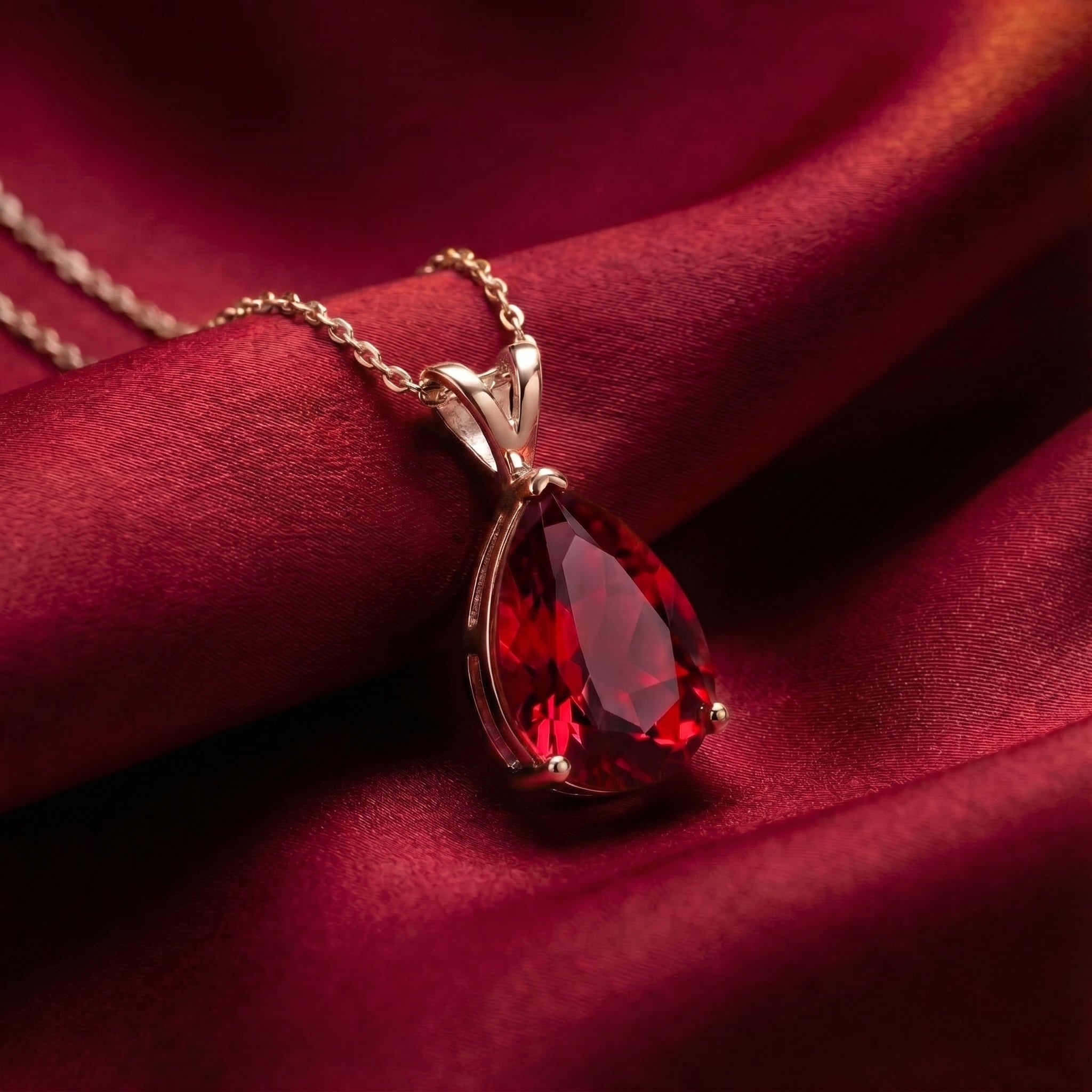 the-amarante-pear-s925-sterling-silver in rose gold finish