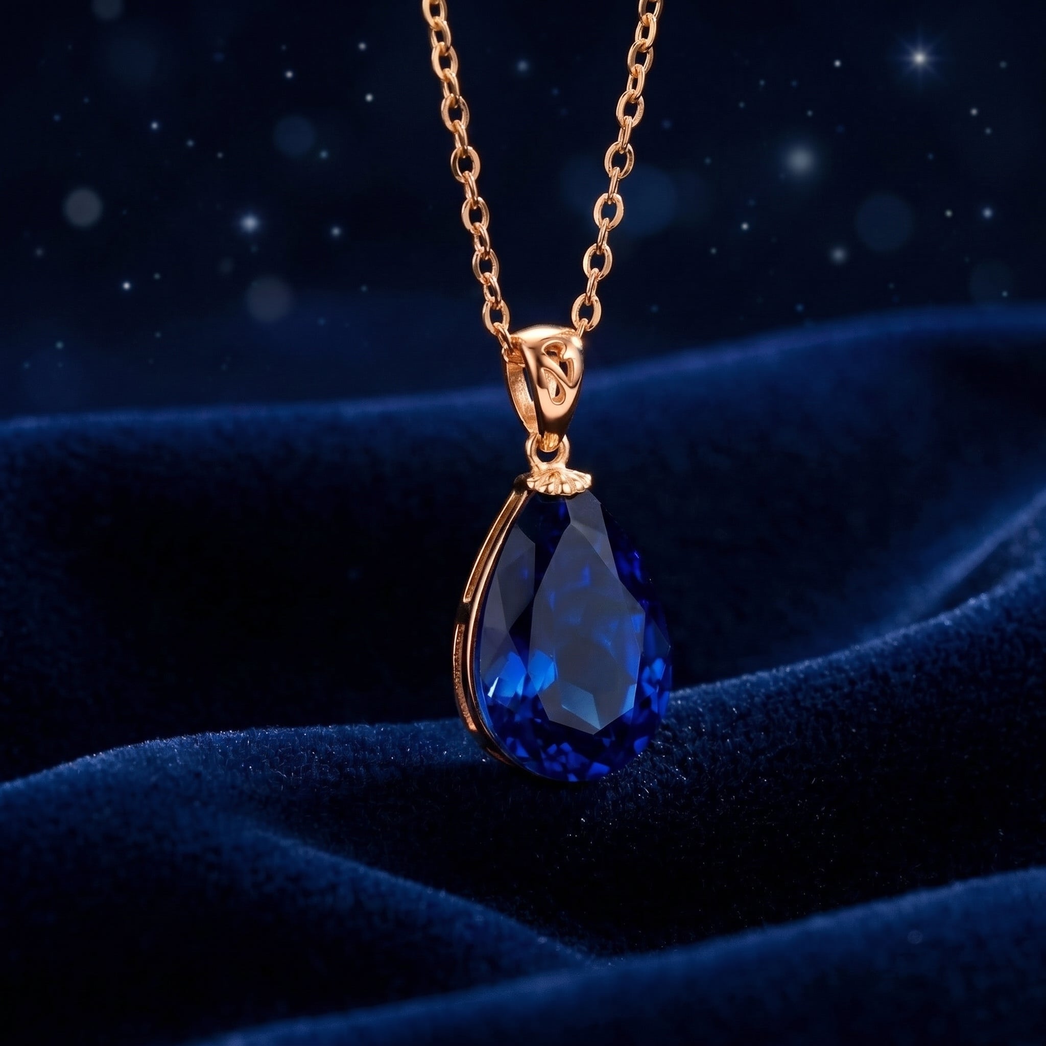 the-azurise-pear-18k-gold-vermeil in rose gold finish