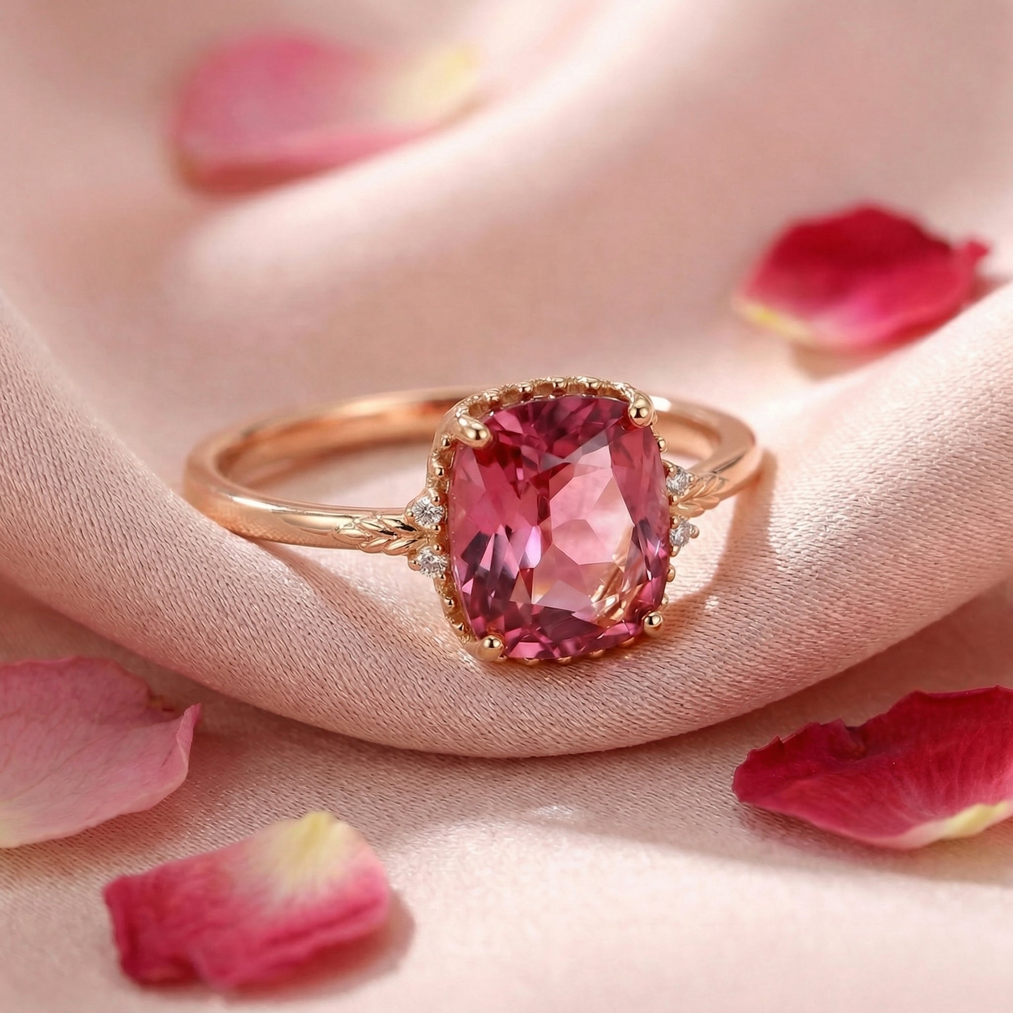 the-calystara-cushion-18k-gold-vermeil in rose gold finish