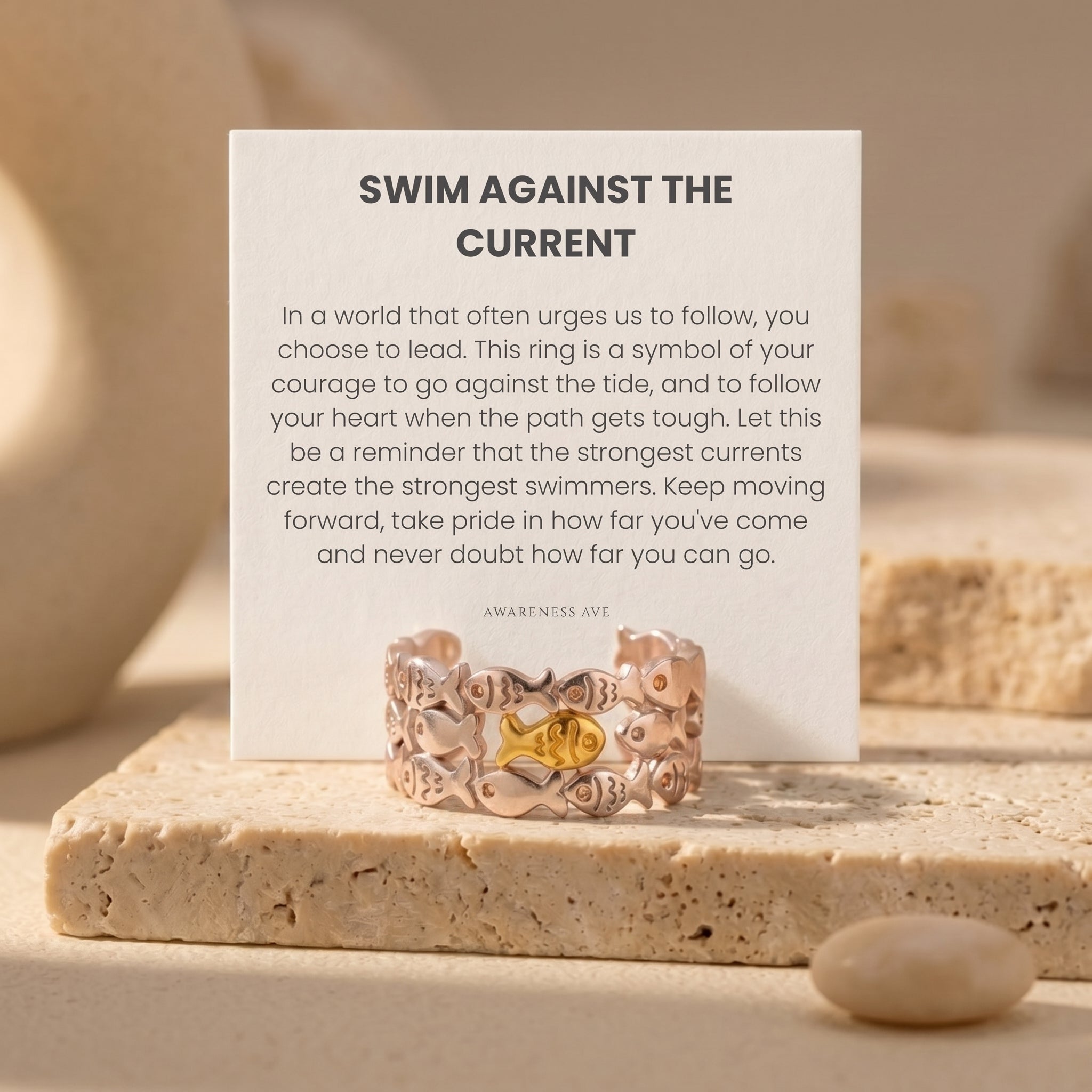 the-defiant-tide-ring in rose gold finish