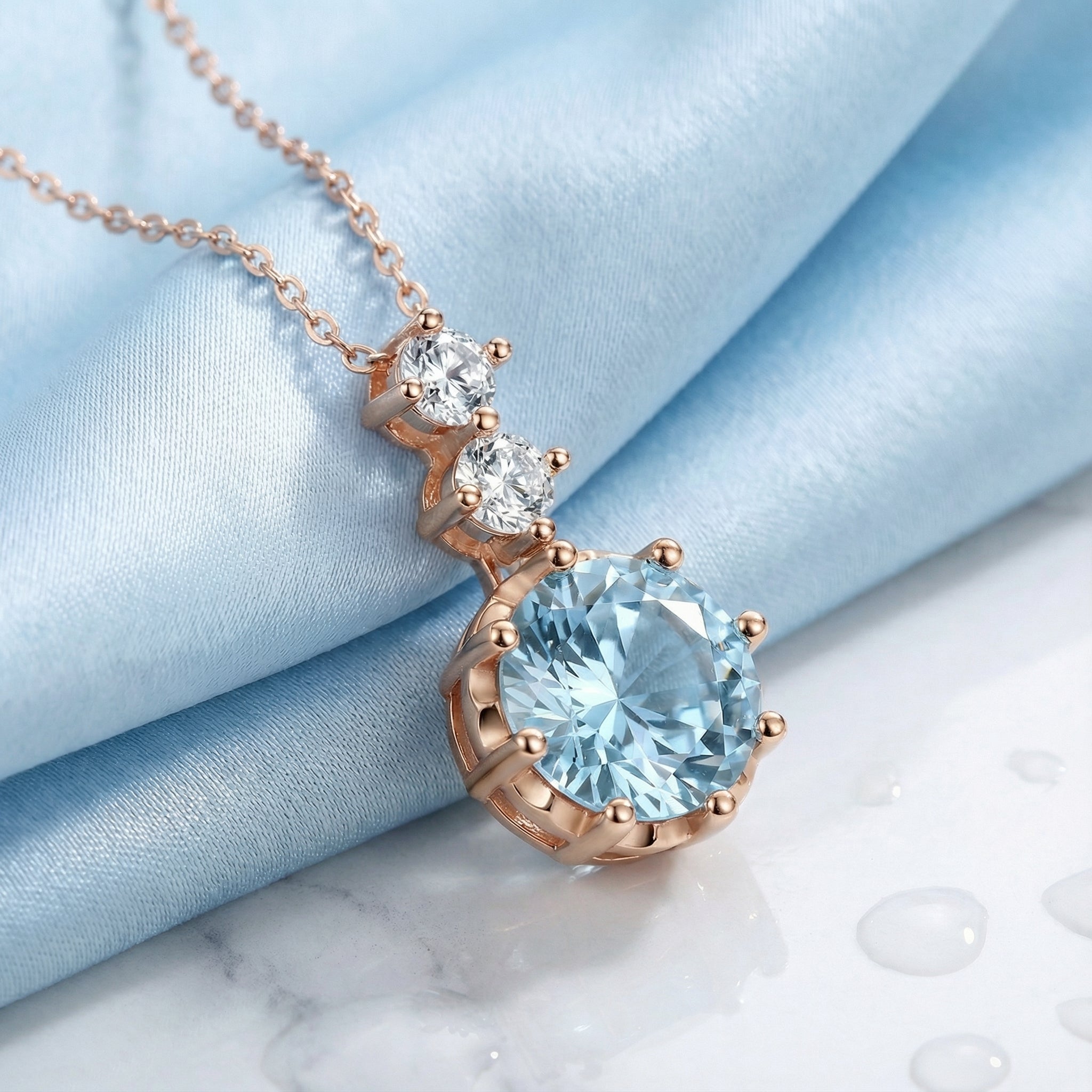 the-galene-drop-s925-sterling-silver in rose gold finish