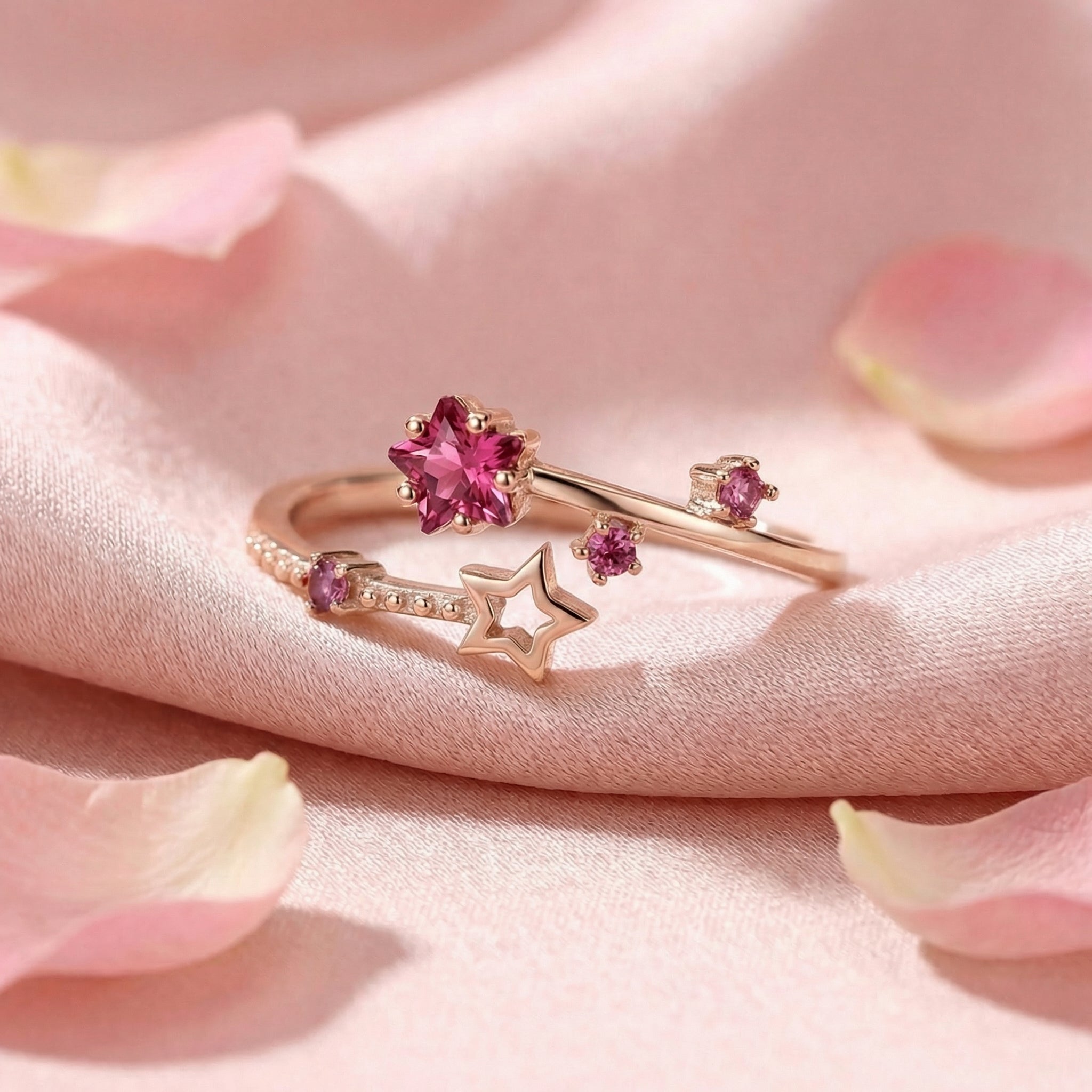 the-stellaris-bypass-ring-s925-sterling-silver in rose gold finish