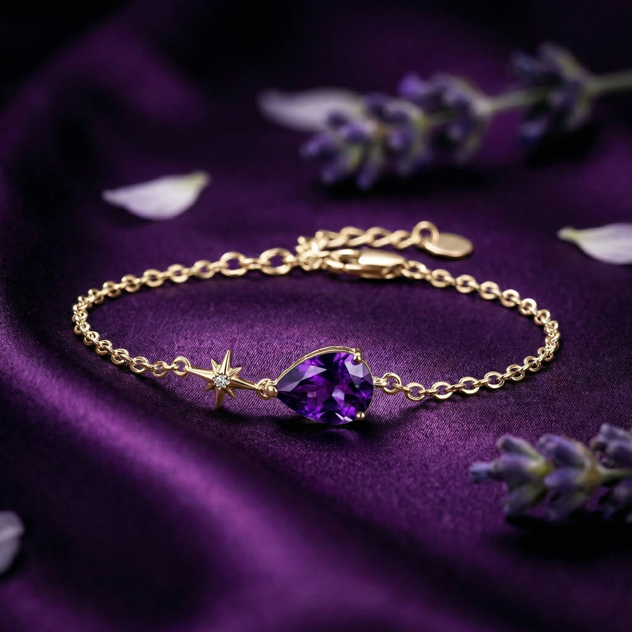 the-sylphina-pear-bracelet-s925-sterling-silver in gold finish