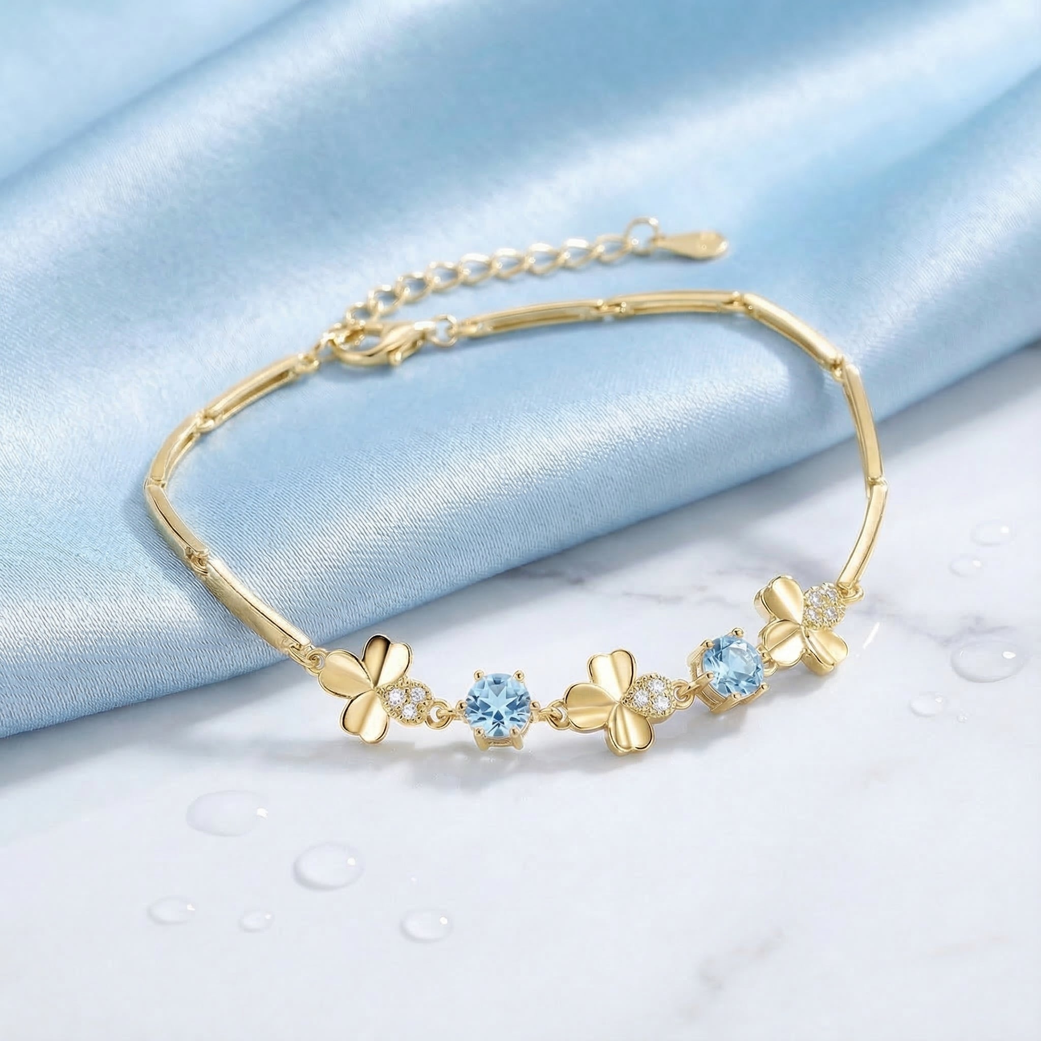 the-thalina-station-bracelet-s925-sterling-silver in gold finish