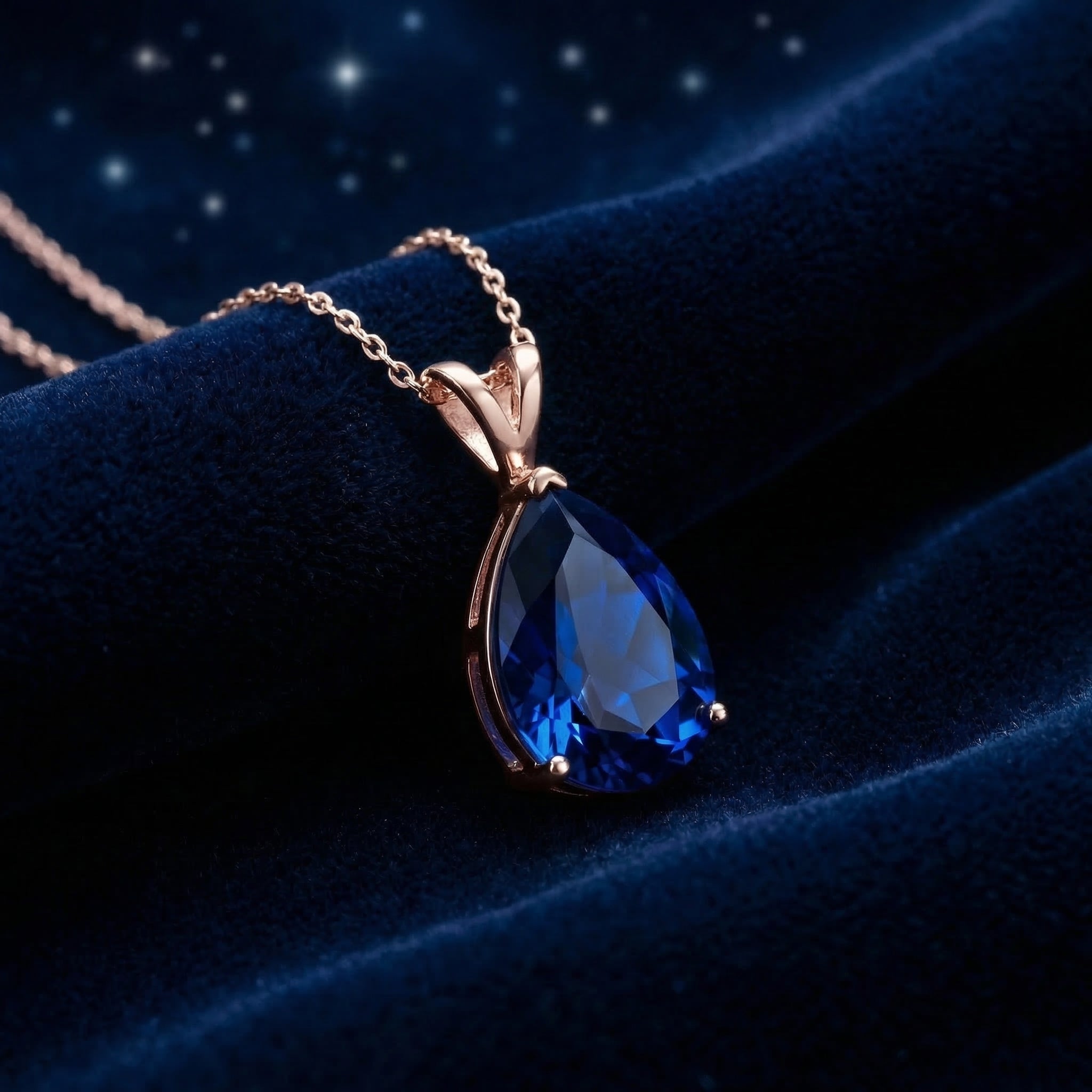 the-thalyssa-pear-pendant-s925-sterling-silver in rose gold finish