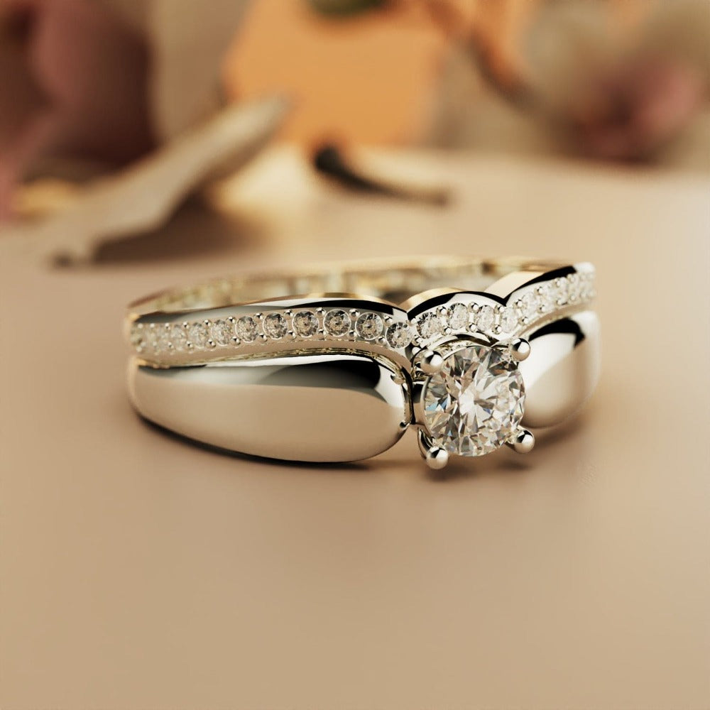 Regal Radiance: Premium Silver Tiara Ring with Zirconia & Imitation Diamond  - Awareness Avenue – Awareness Avenue Jewelry LLC