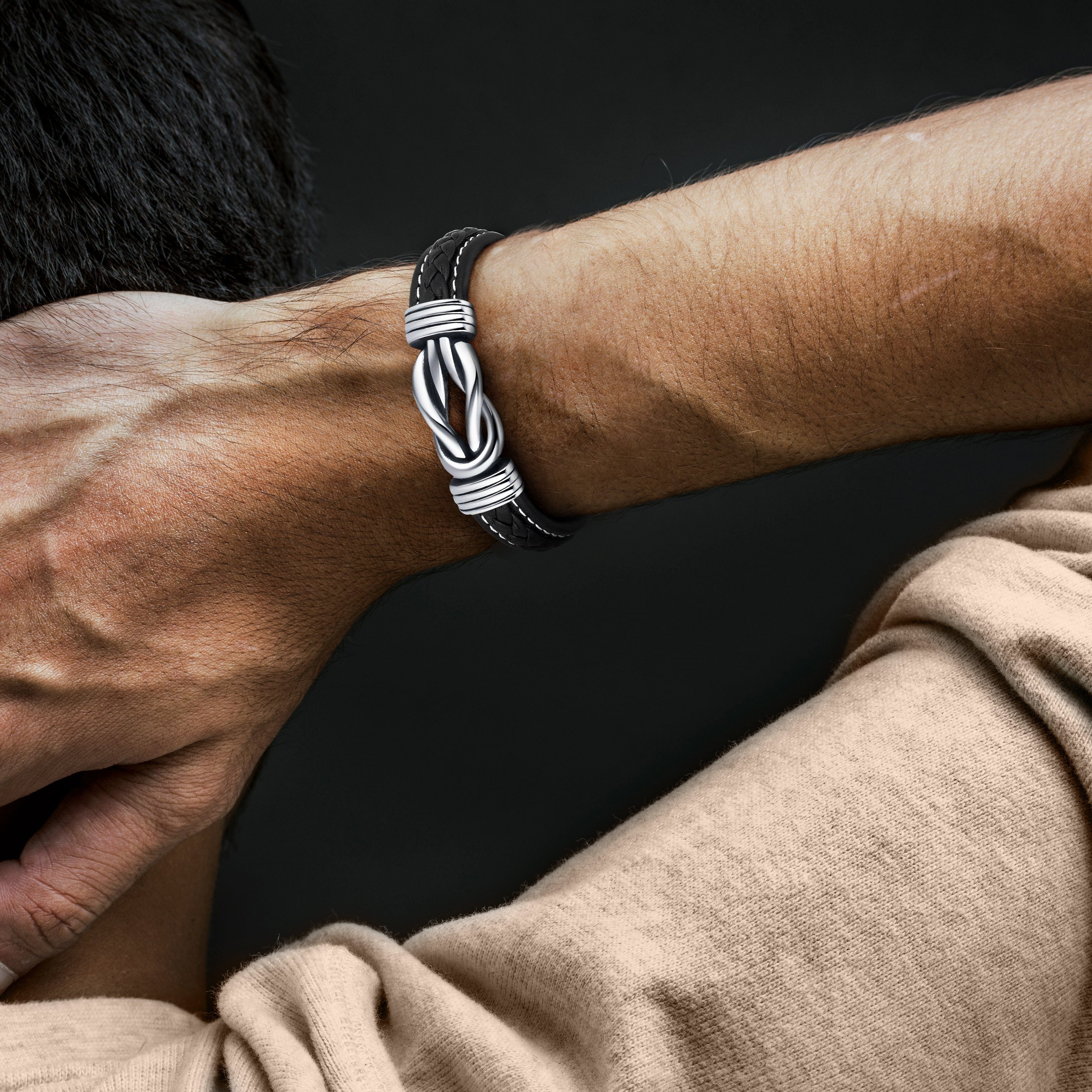 Para mi hijo | Unidos por siempre | Pulsera de cuero