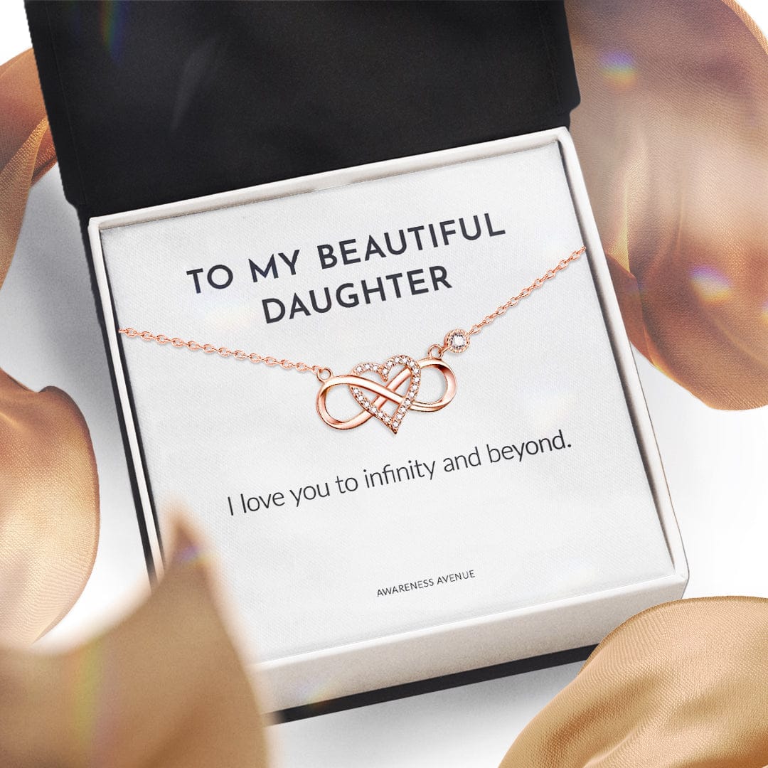 To My Daughter | I Love You to Infinity Necklace