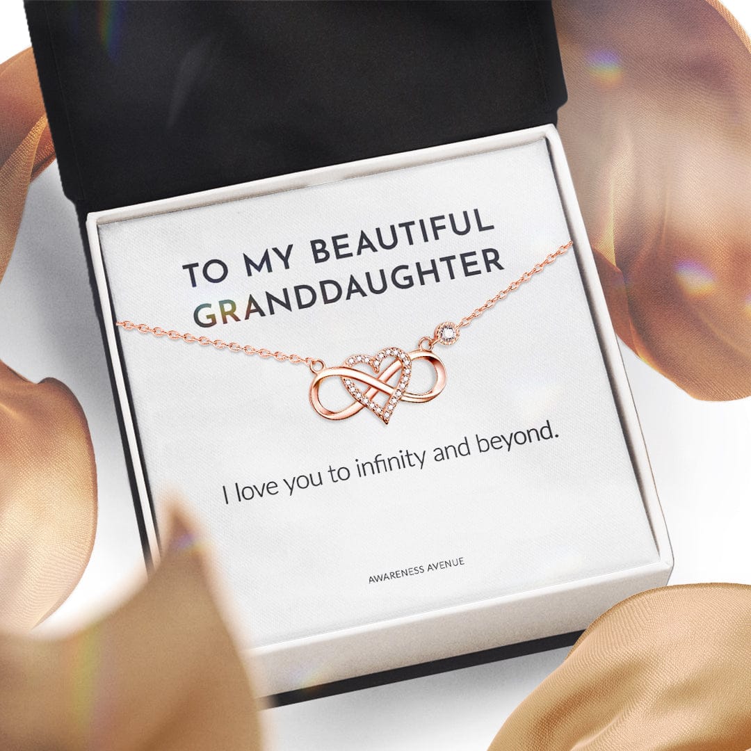 To My Granddaughter | I Love You to Infinity | 925S Necklace