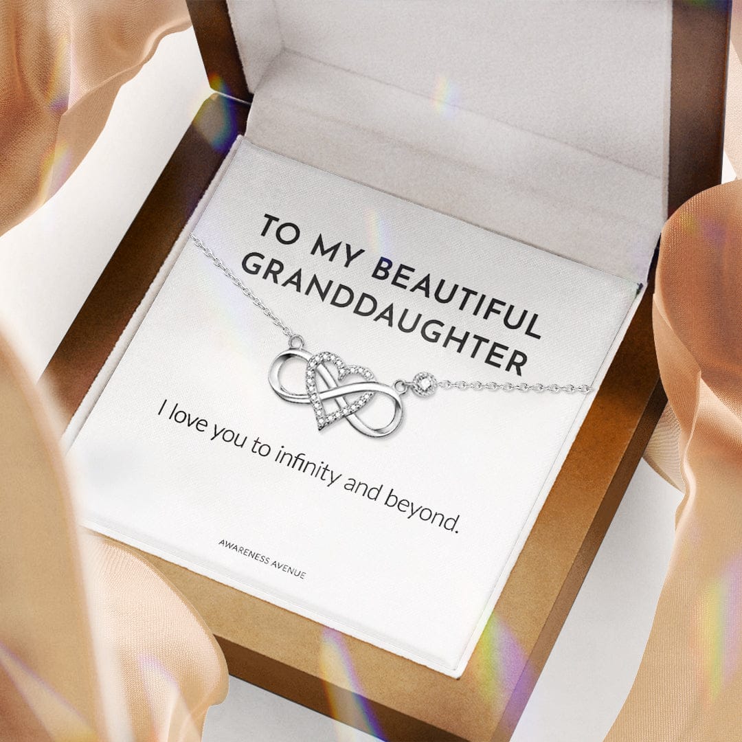 Para mi nieta | Te amo hasta el infinito | Collar 925S