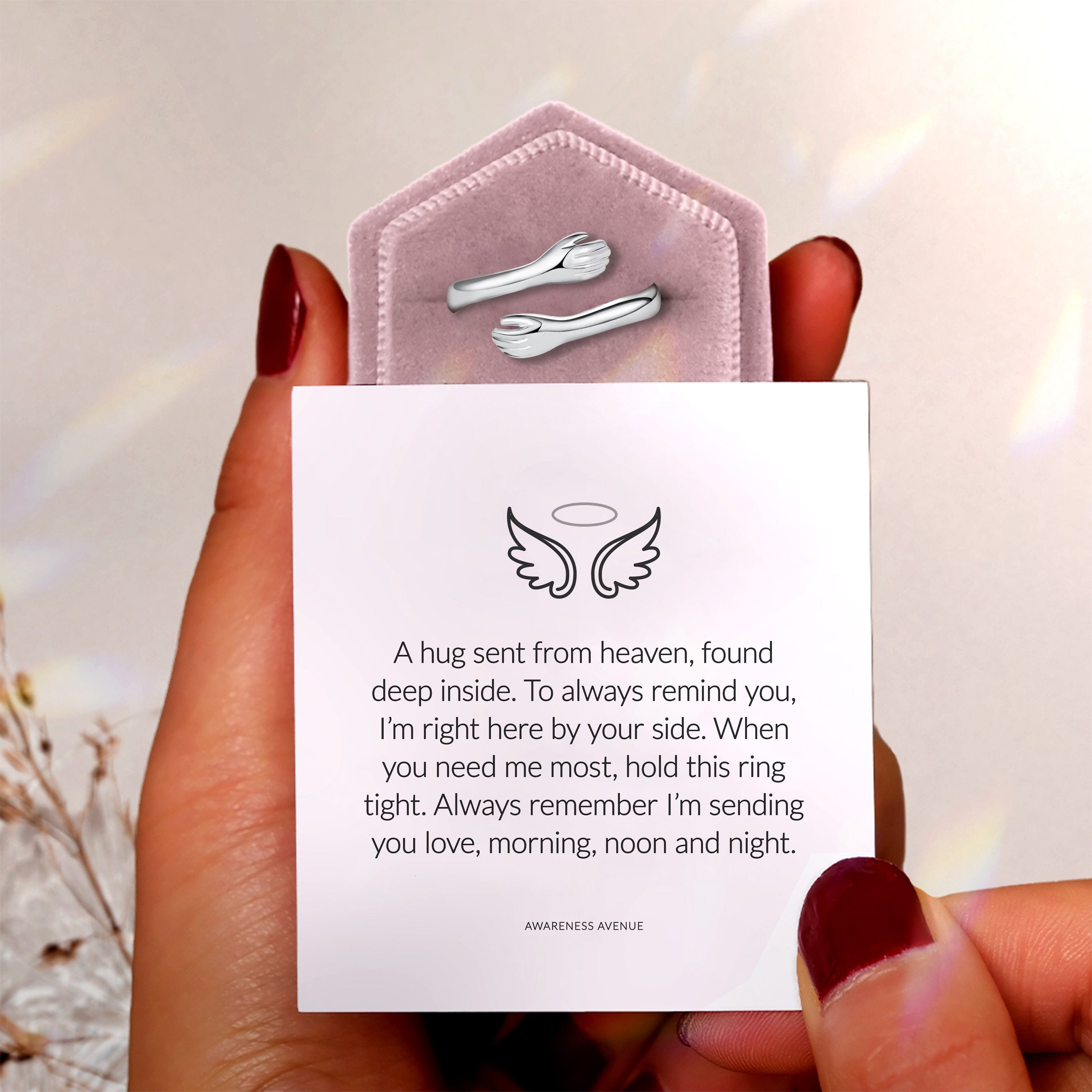El abrazo del cielo | Anillo personalizado S925