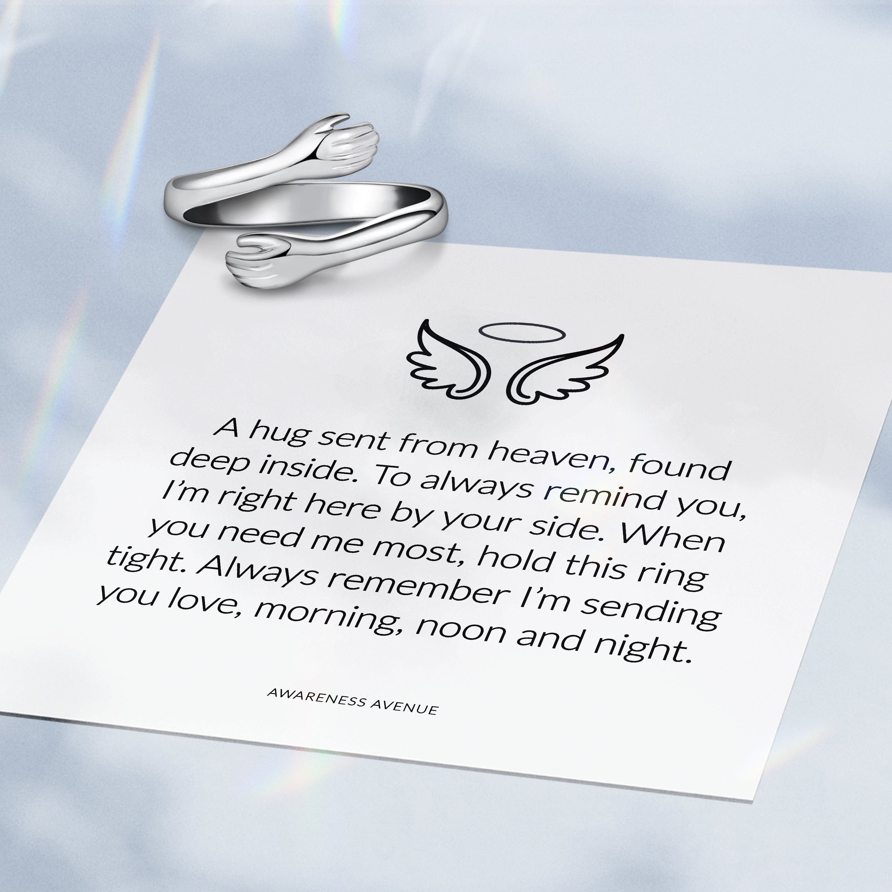 El abrazo del cielo | Anillo personalizado S925